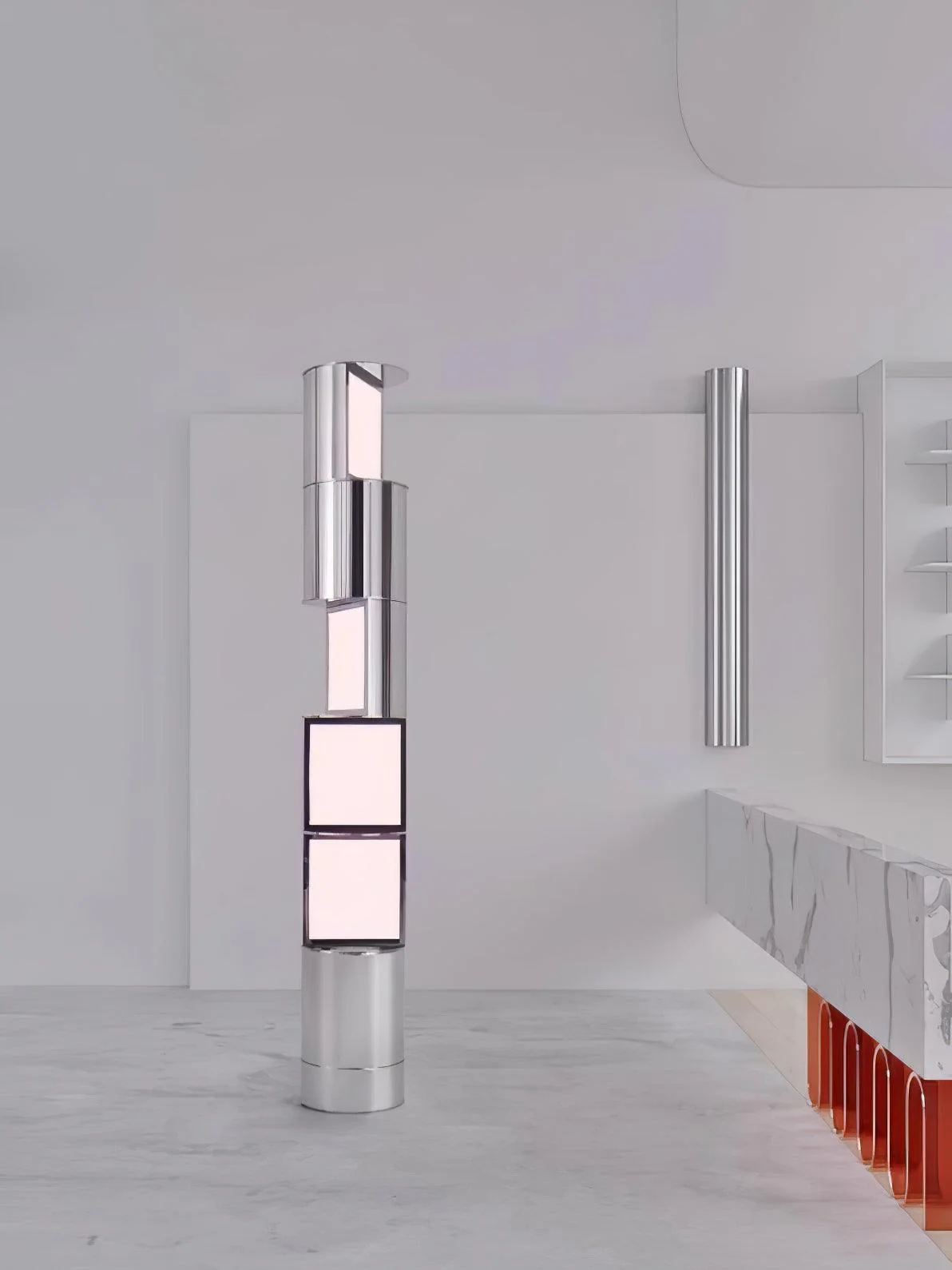 Half Cylindrical Rotating Floor Lamp - Image 13