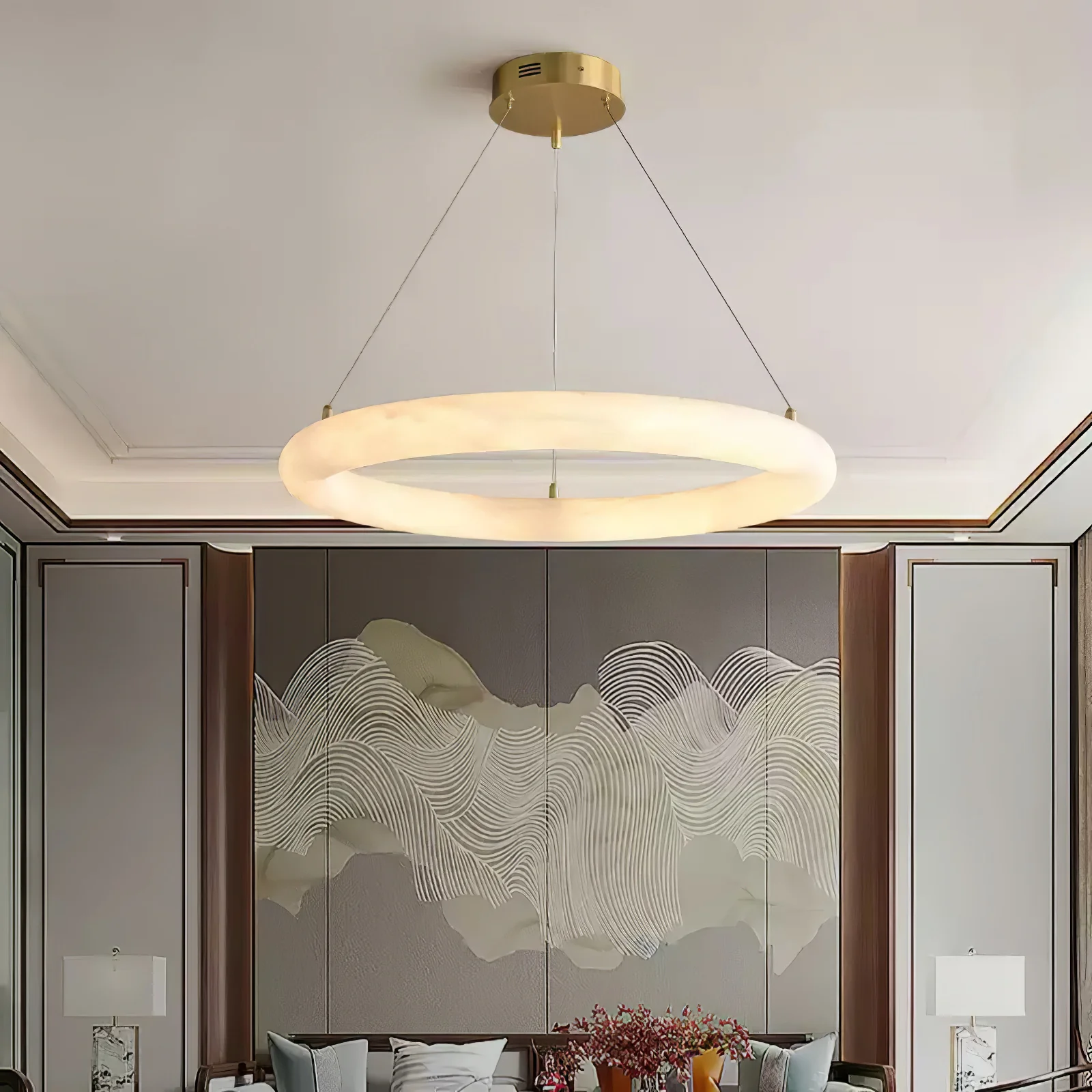 Halo di Pietra Alabaster Chandelier - Image 10