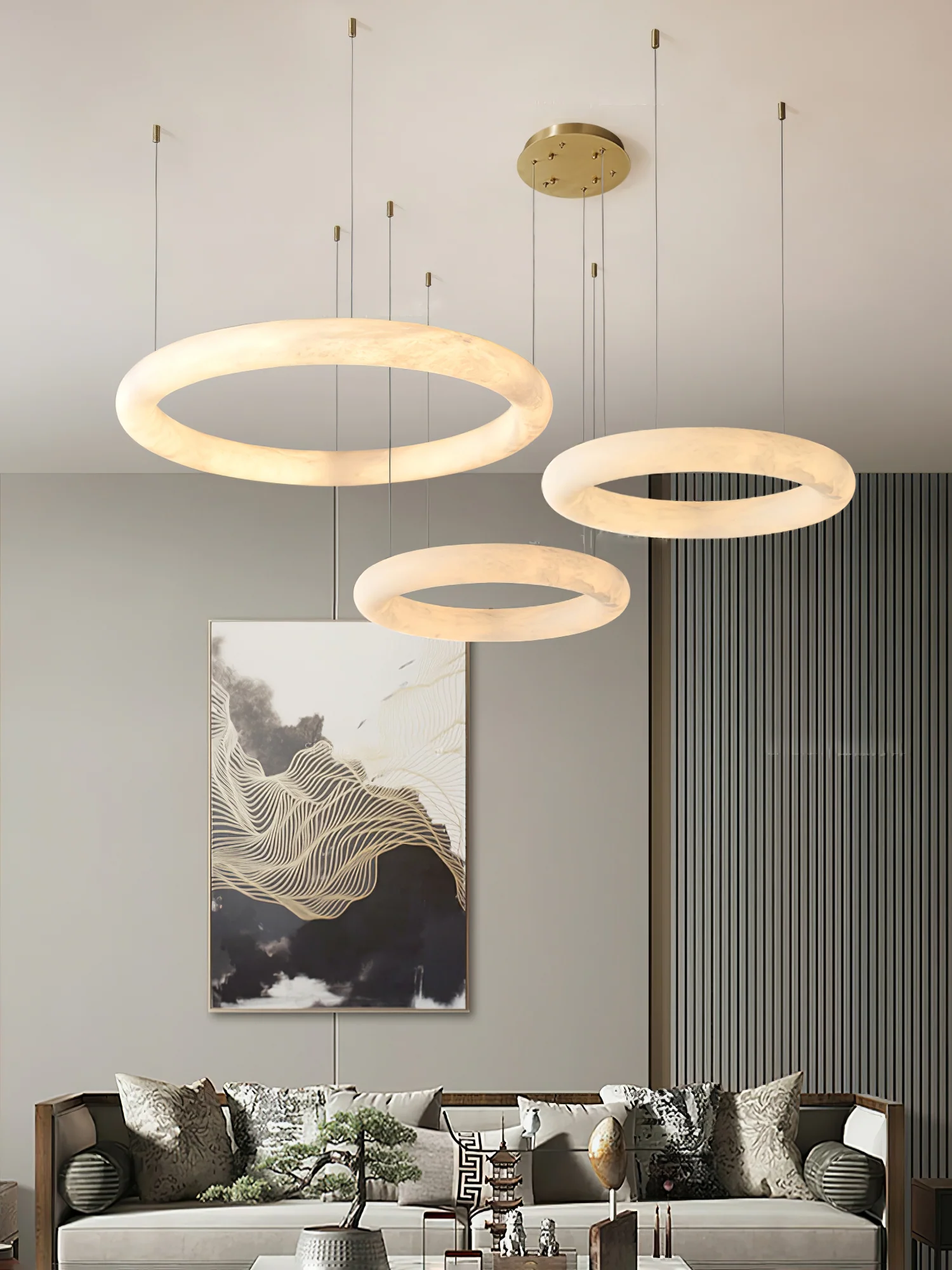 Halo di Pietra Alabaster Chandelier - Image 12