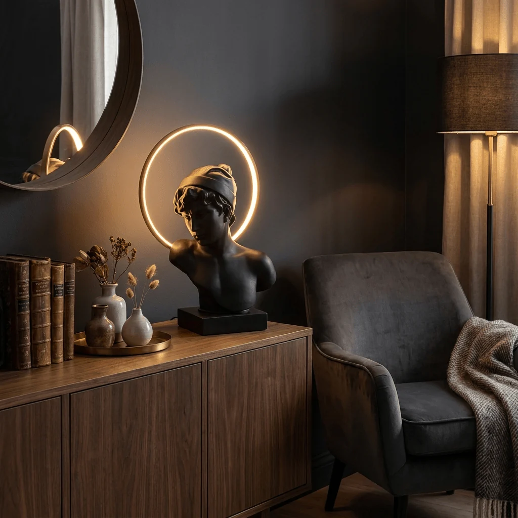 Halo Muse Sculptural Table Lamp - Image 2