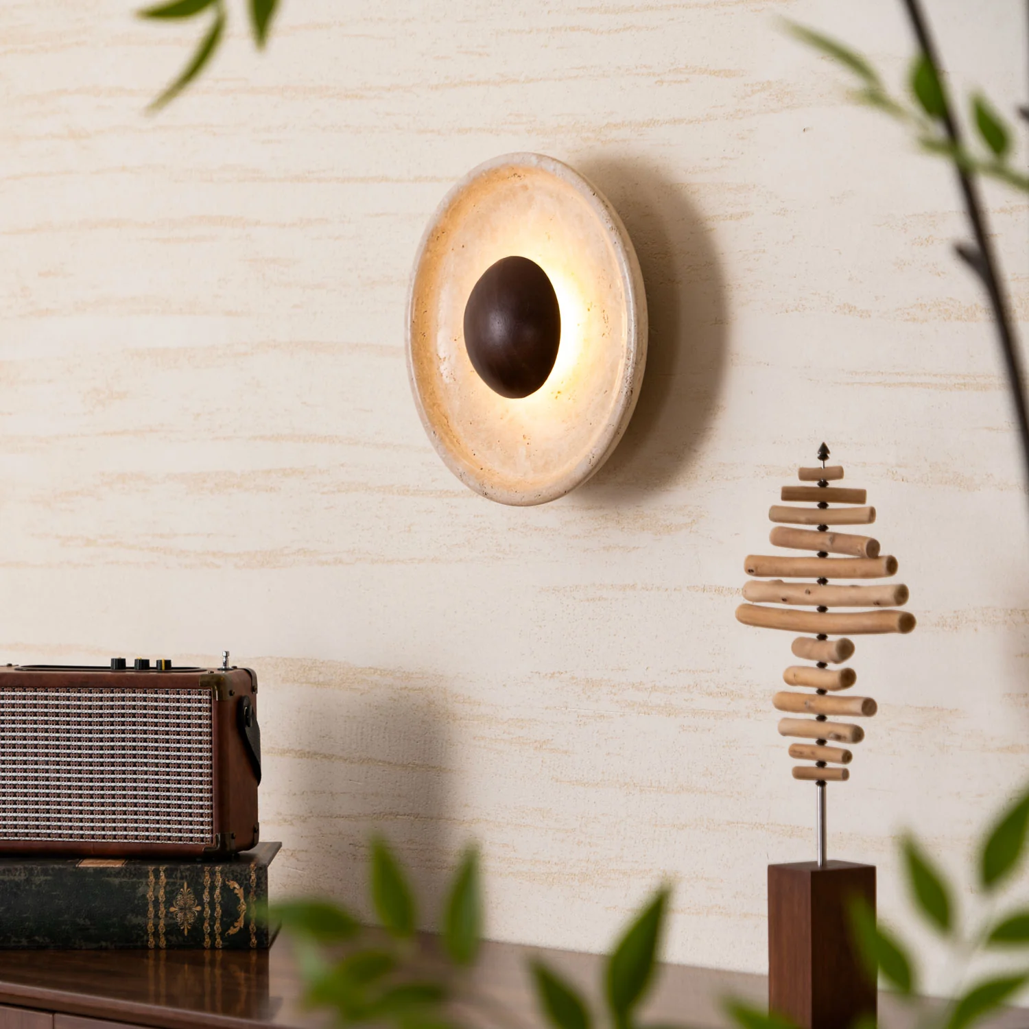 Halo Travertine Wall Light - Image 19