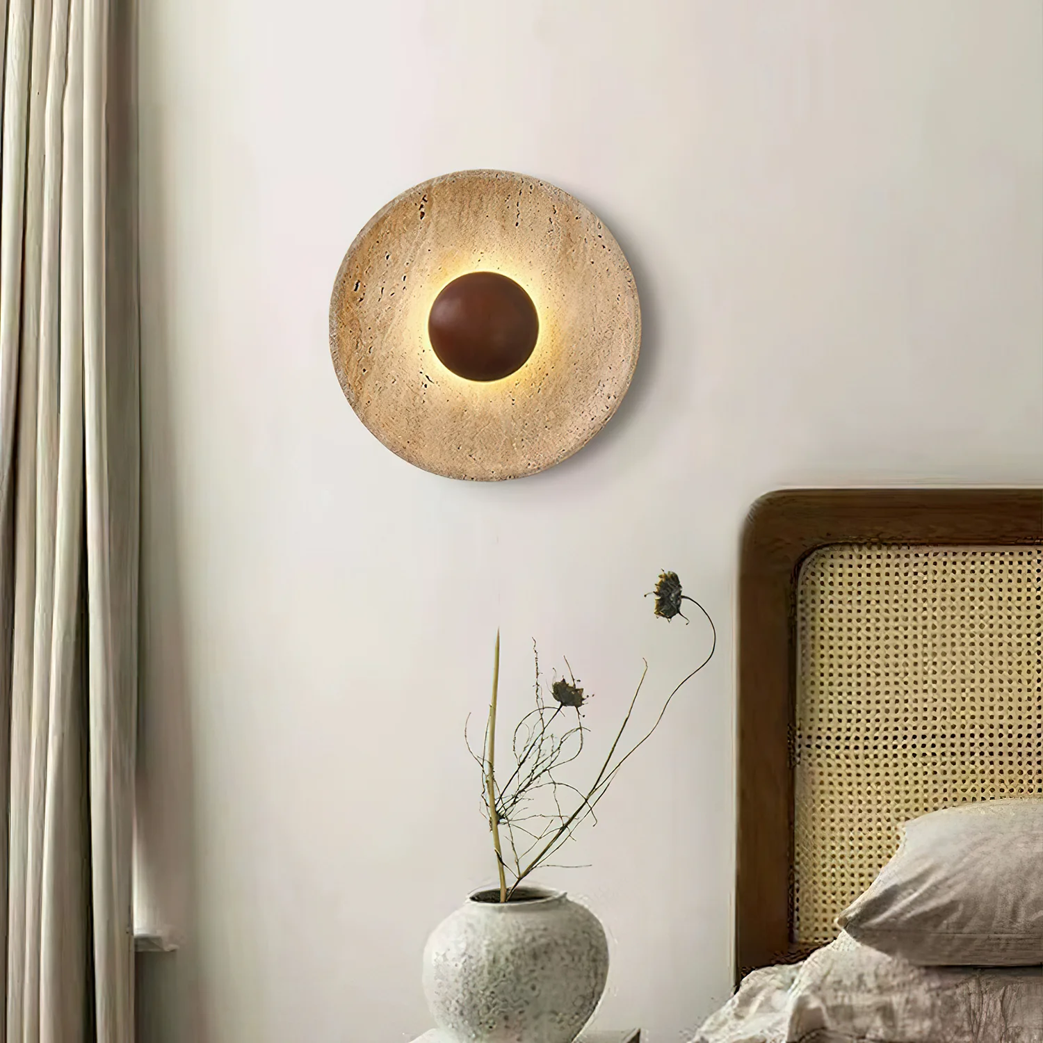 Halo Travertine Wall Light - Image 2