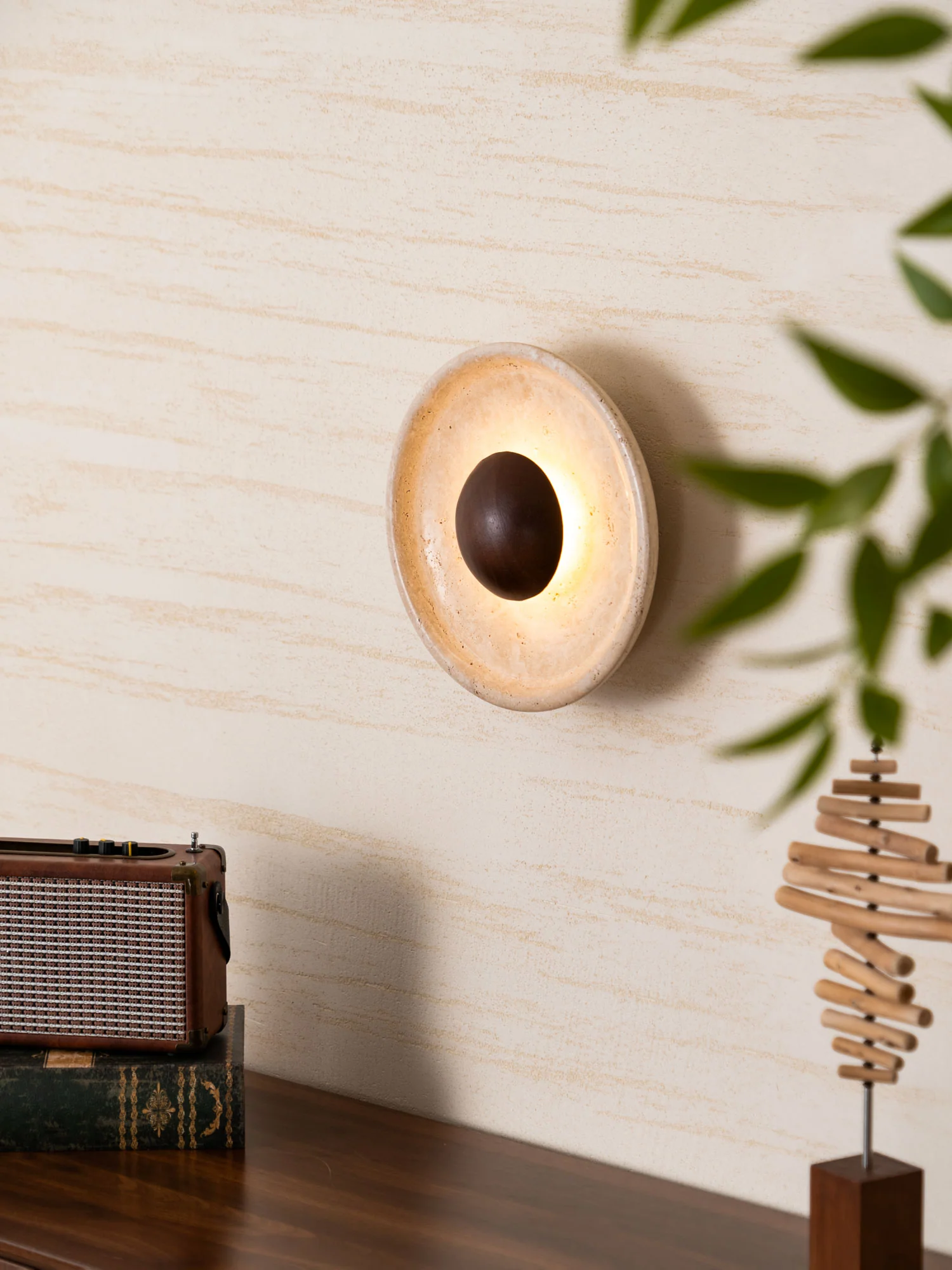 Halo Travertine Wall Light - Image 21