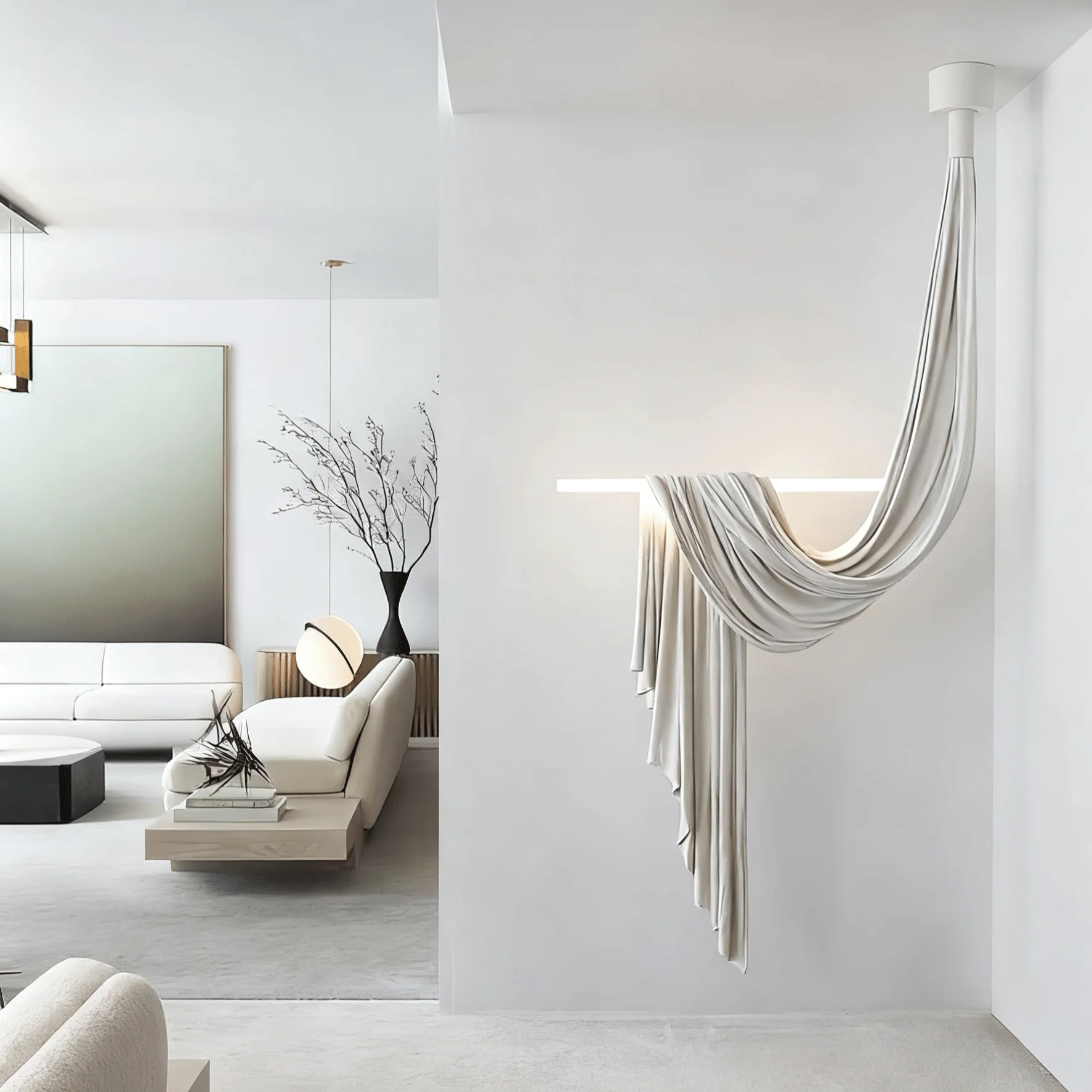 Hammock Fabric Pendant Light - Image 2