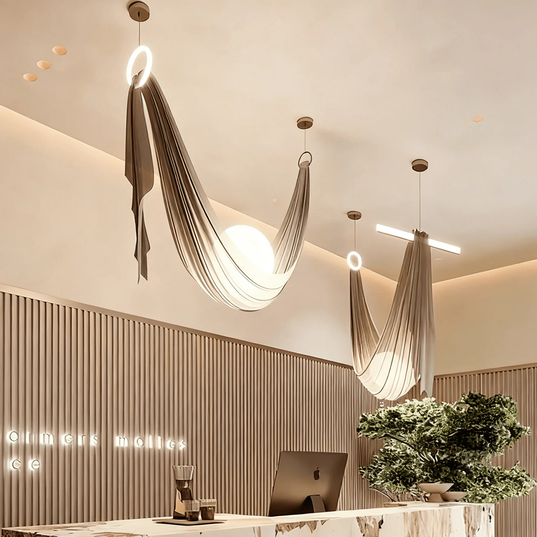 Hammock Fabric Pendant Light - Image 4