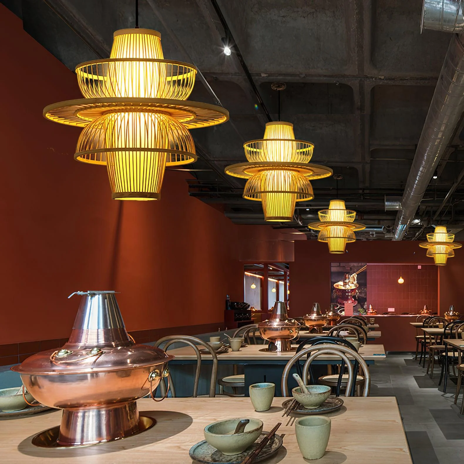 Handmade Sigyn Bamboo Pendant Lamp - Image 2