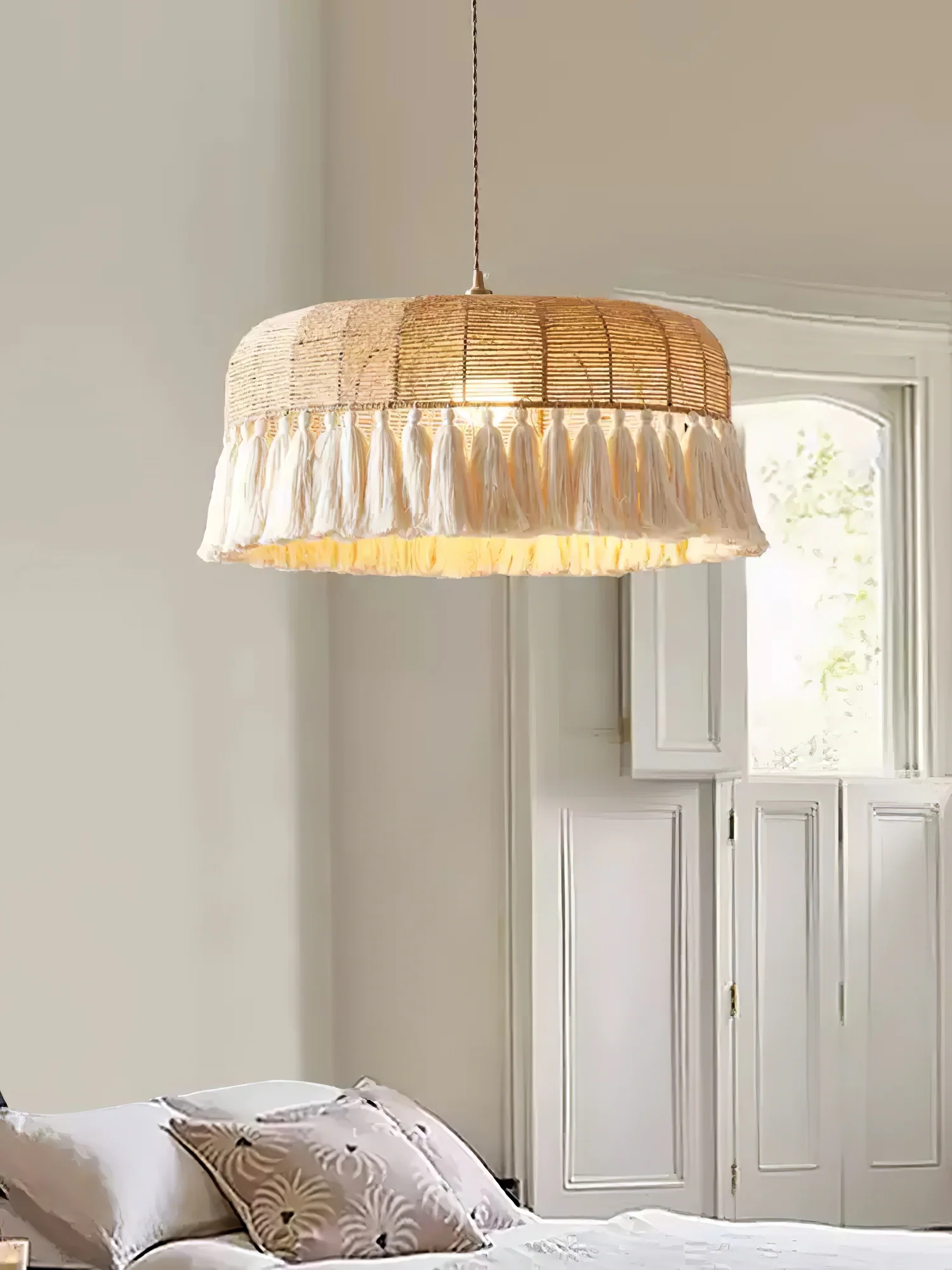 Handwoven Jute Pendant Light - Image 13