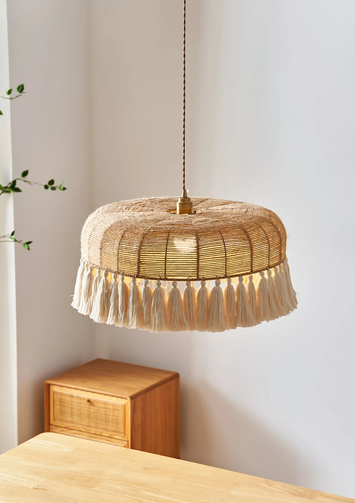 Handwoven Jute Pendant Light - Image 15