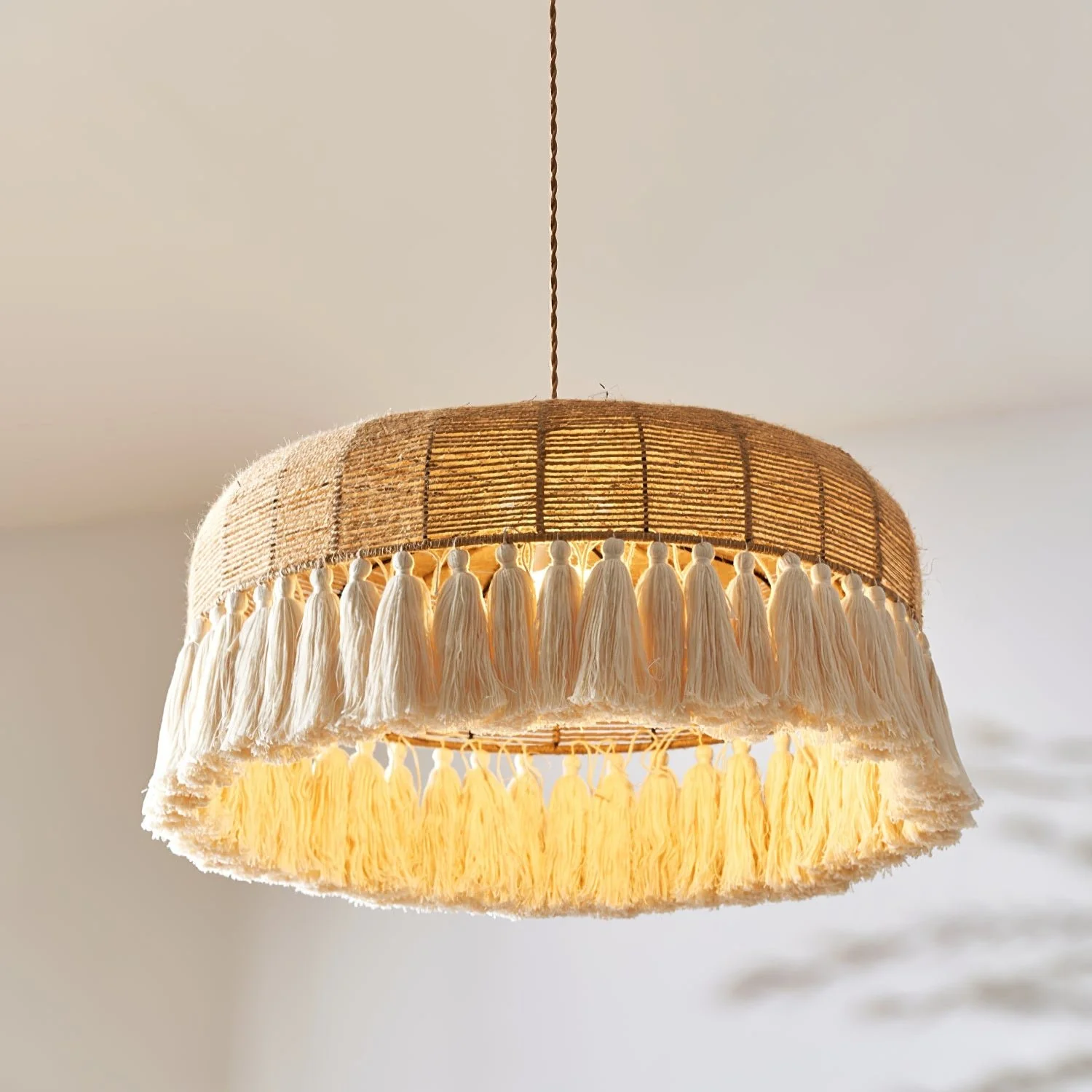 Handwoven Jute Pendant Light - Image 16