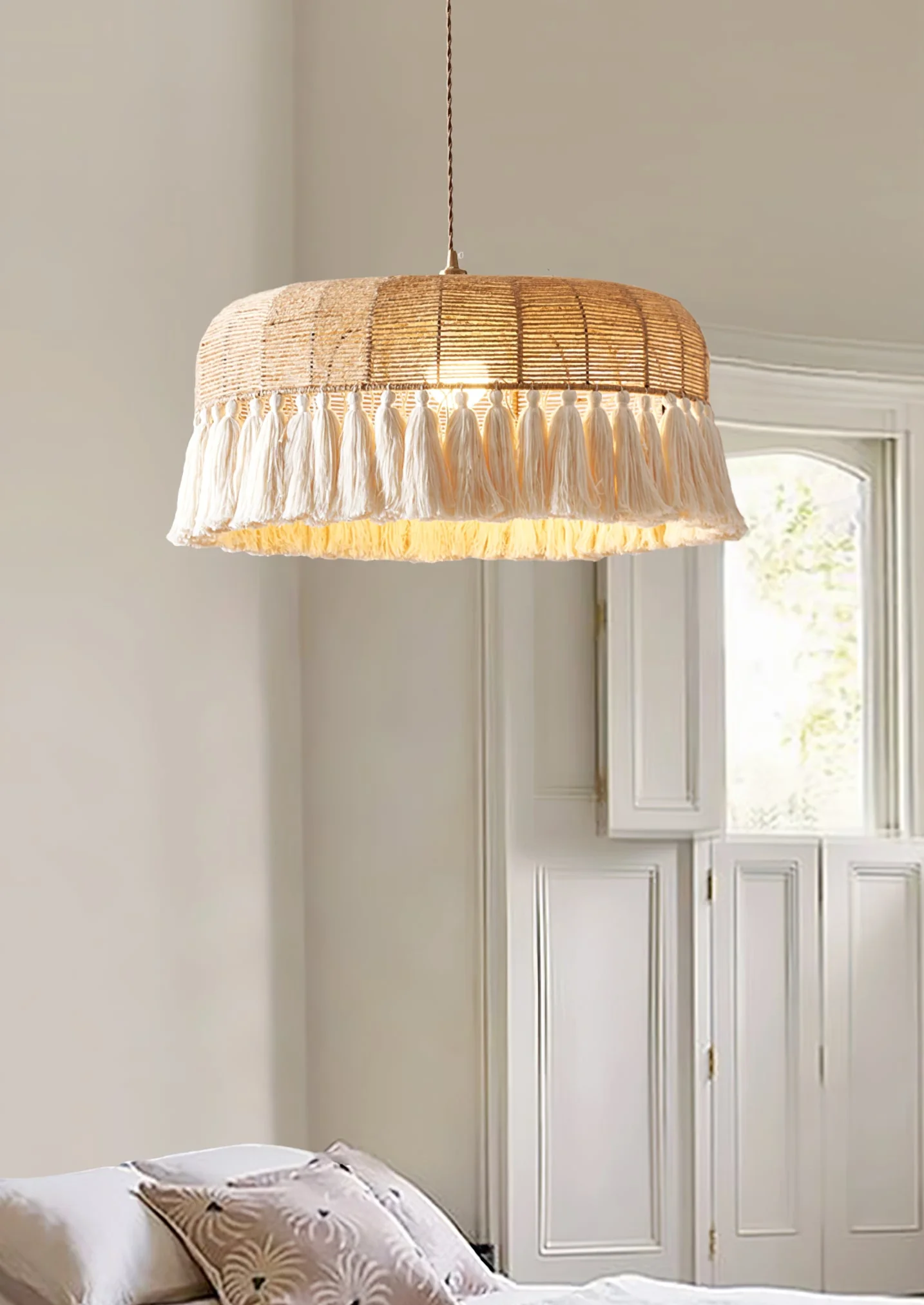 Handwoven Jute Pendant Light - Image 5