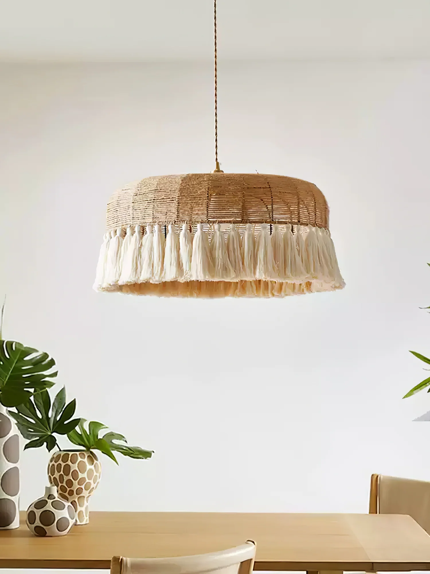 Handwoven Jute Pendant Light - Image 6