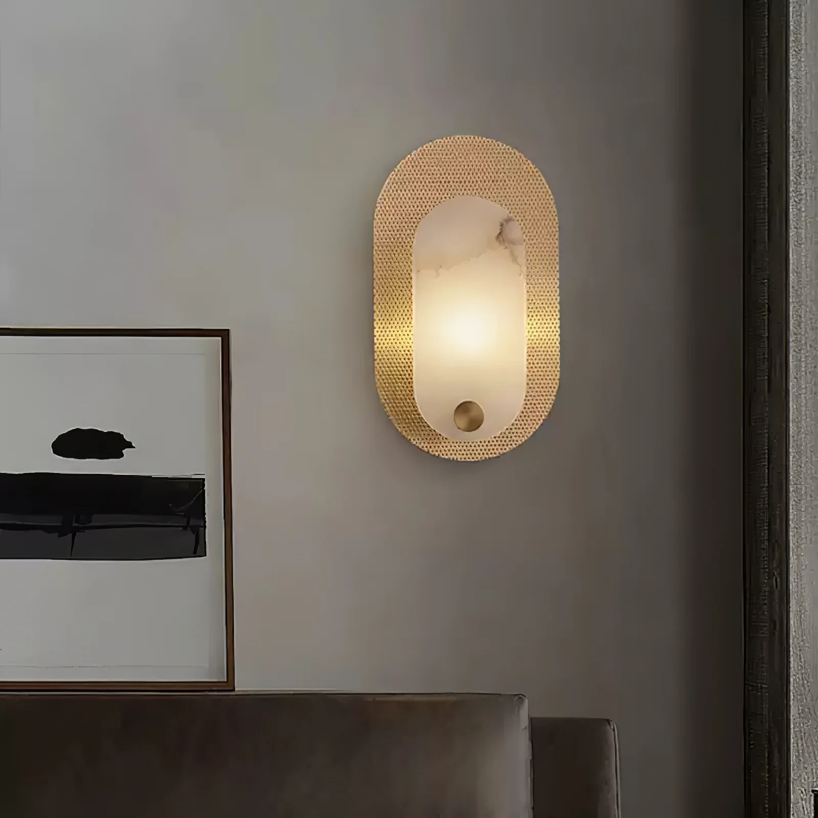 Harlan Alabaster Wall Light - Image 3