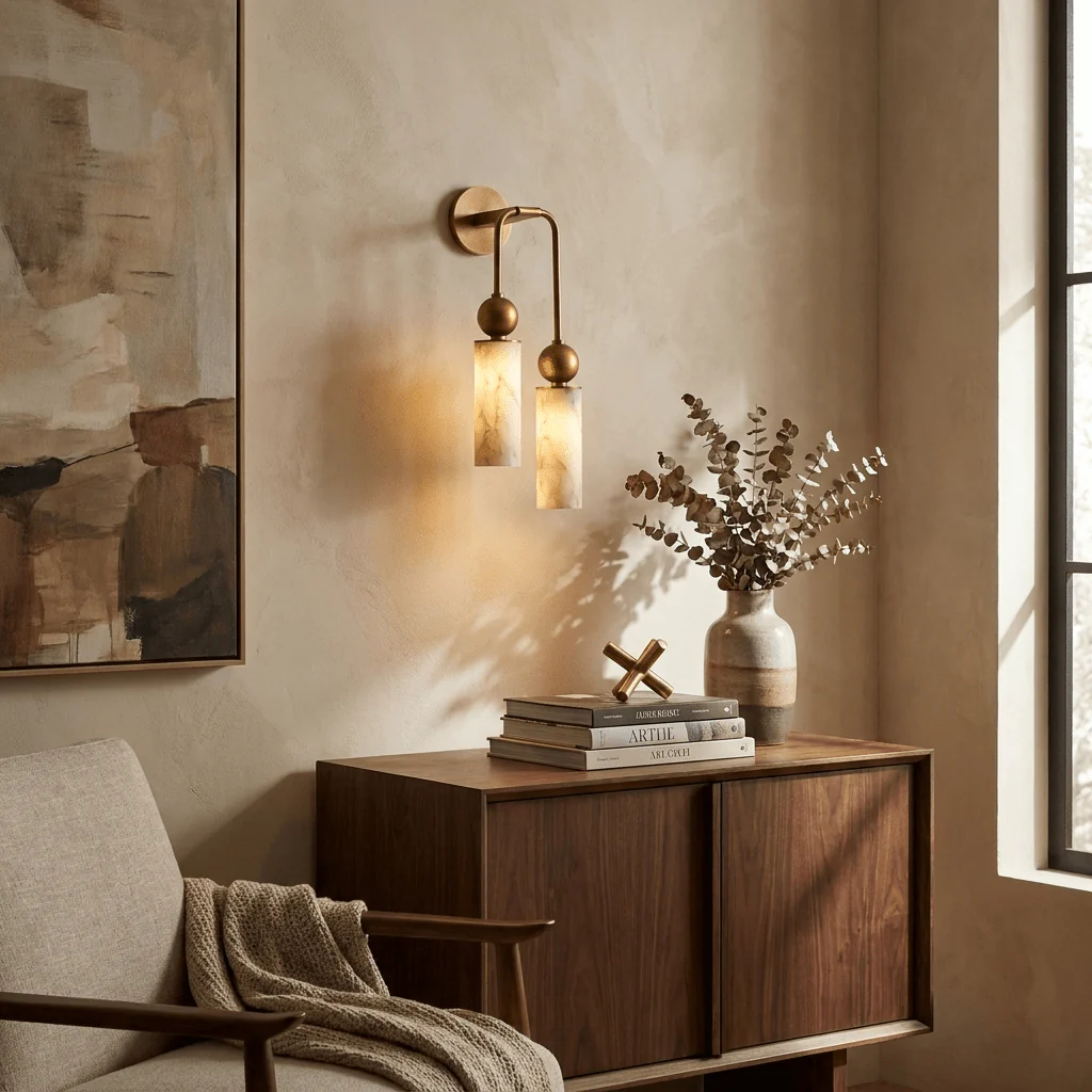Harlin Alabaster Wall Lamp - Image 4