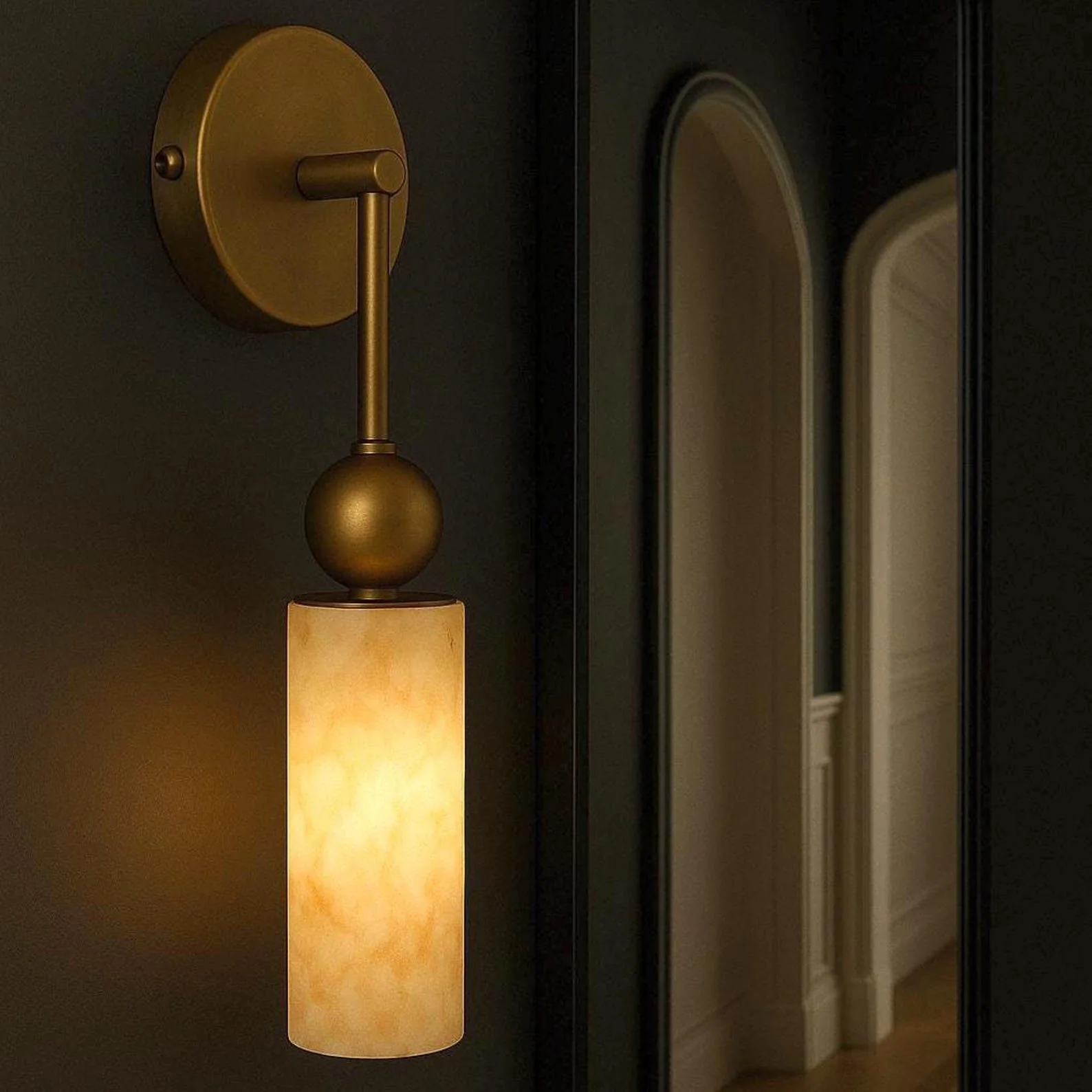 Harlin Alabaster Wall Lamp - Image 8