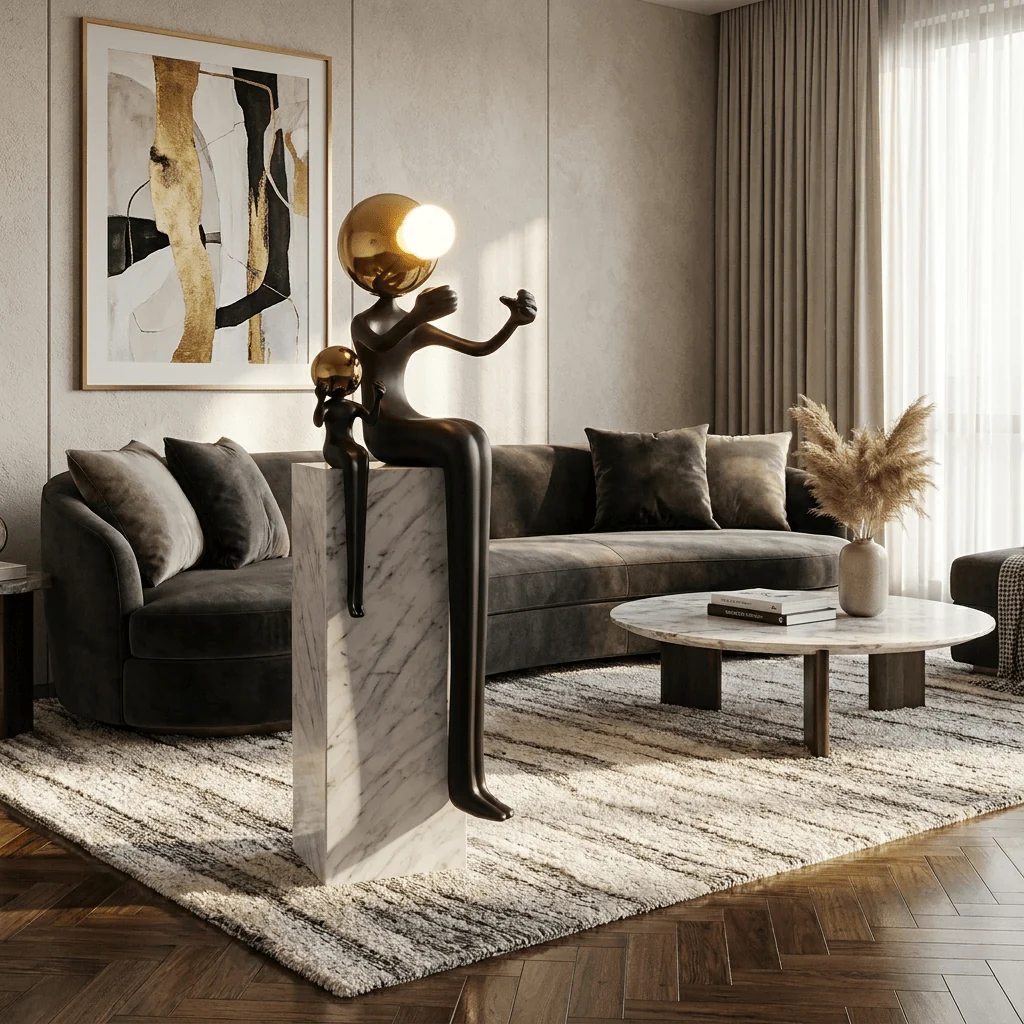 Harmony Duo Sculpture Lamp - Image 7