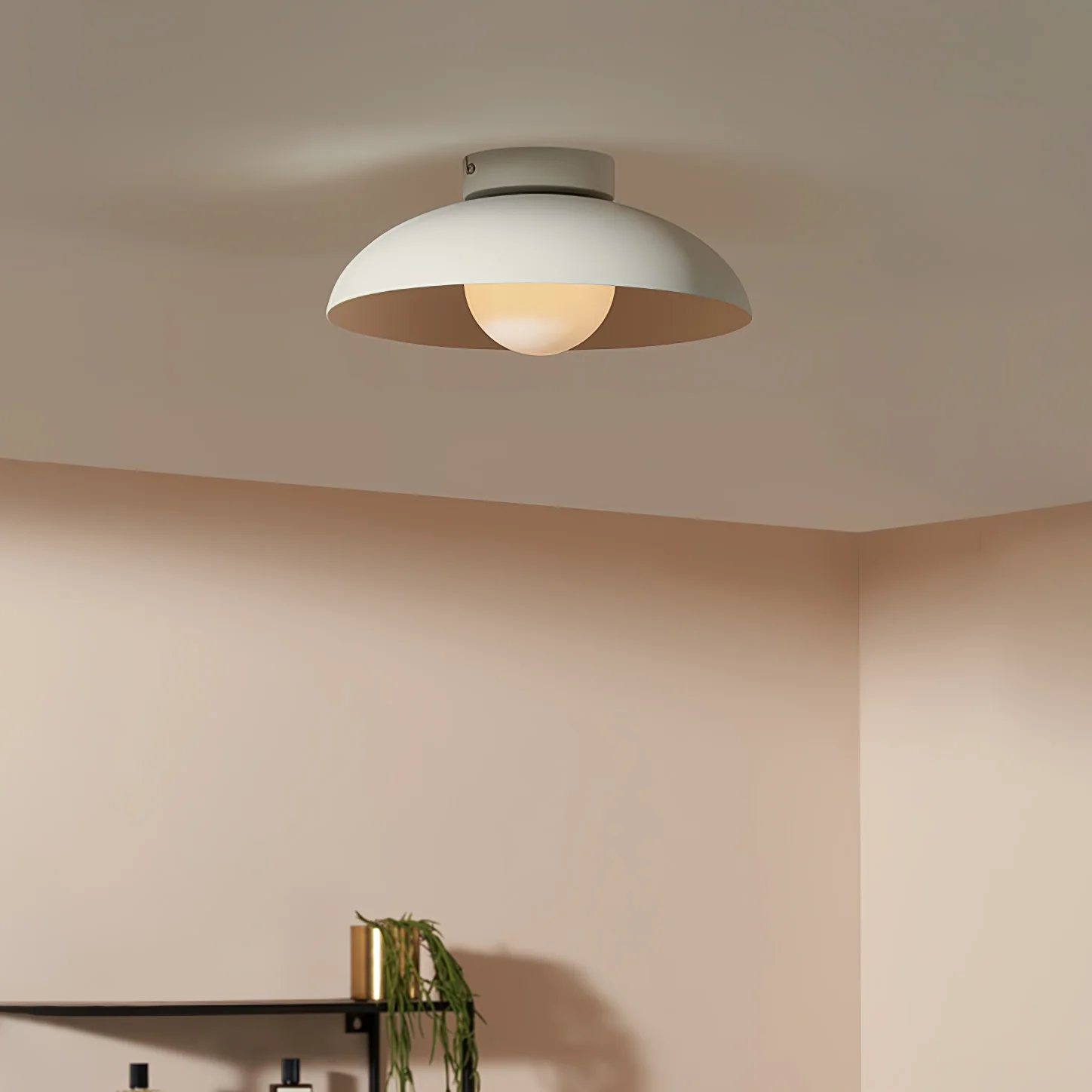 Harper Glass Dome Ceiling Lamp - Image 2