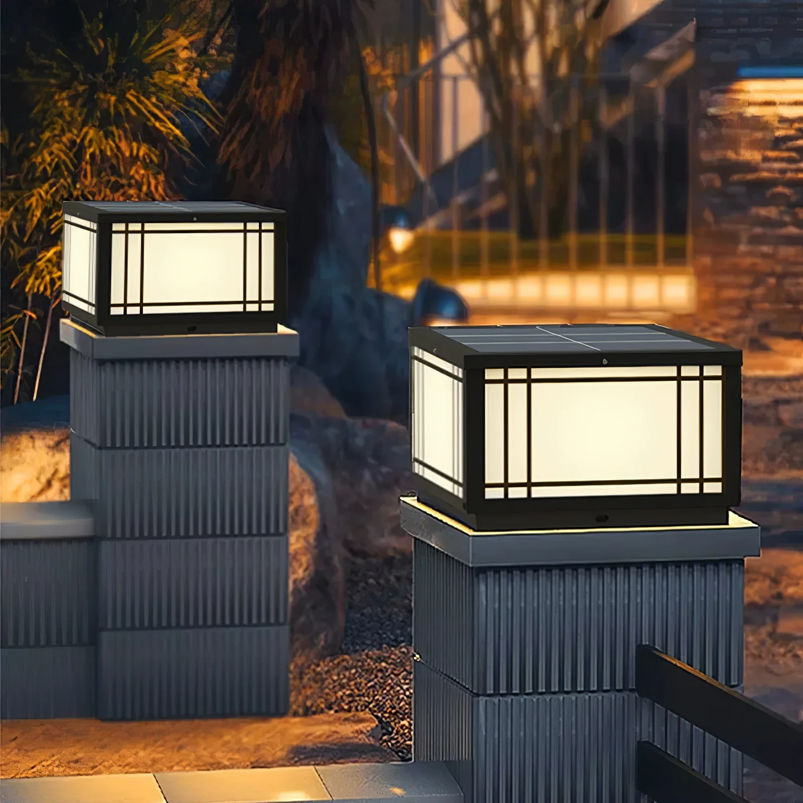 Harrison Solar Cube Outdoor Lamp - Image 3
