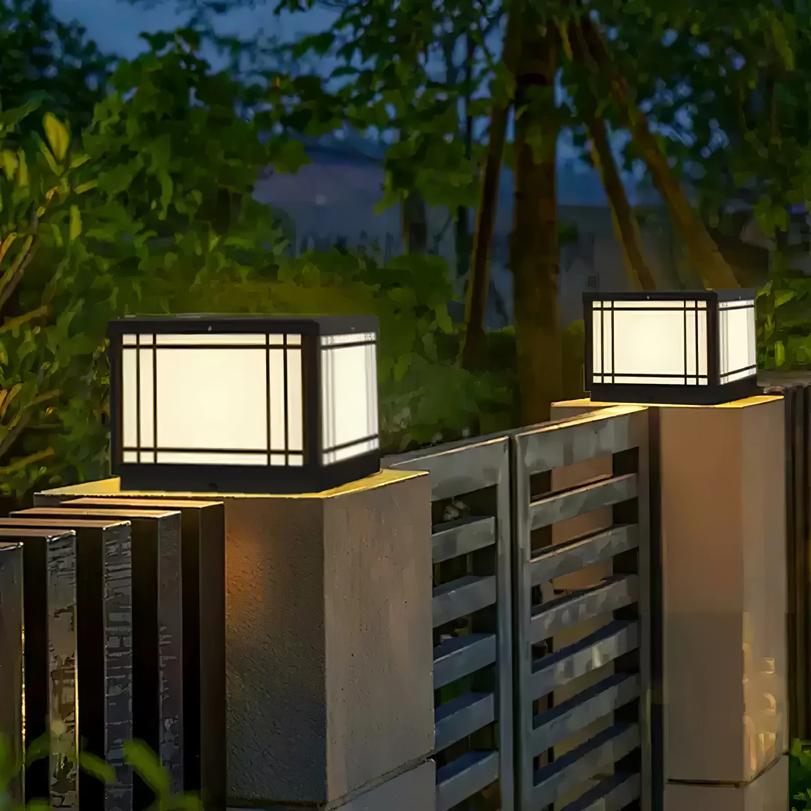 Harrison Solar Cube Outdoor Lamp - Image 4
