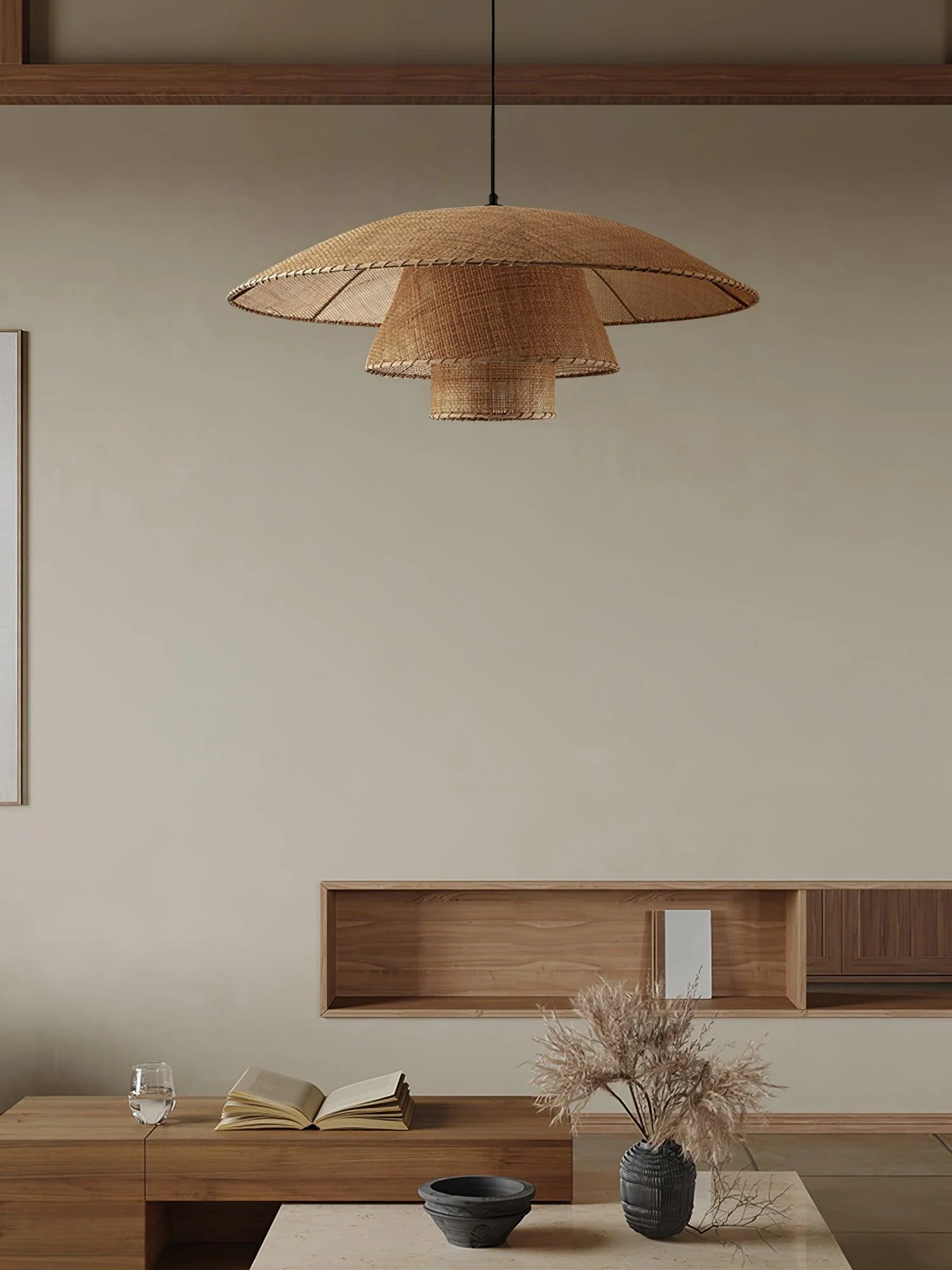 Hat Weave Rattan Pendant Lamp - Image 16