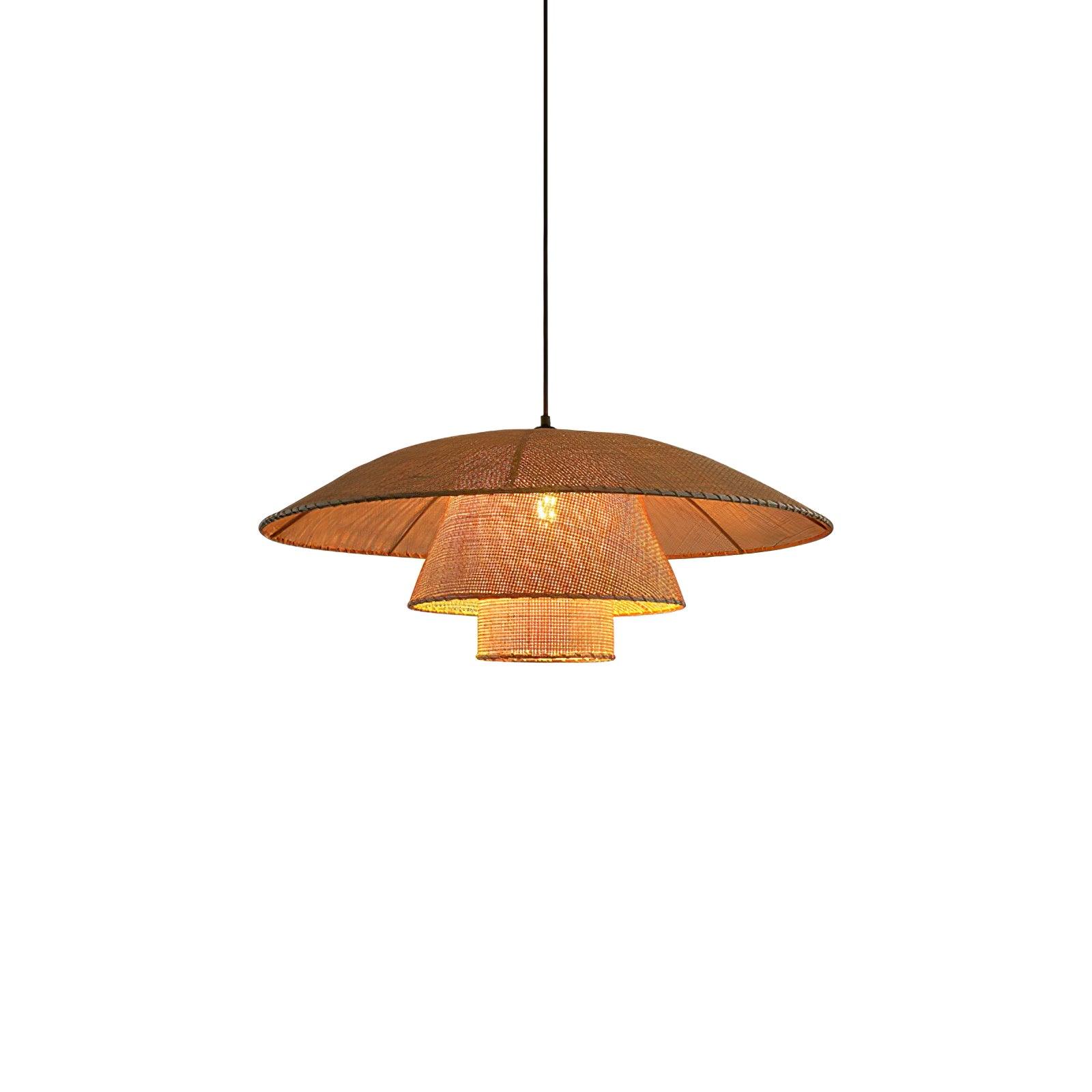 Hat Weave Rattan Pendant Lamp - Image 17