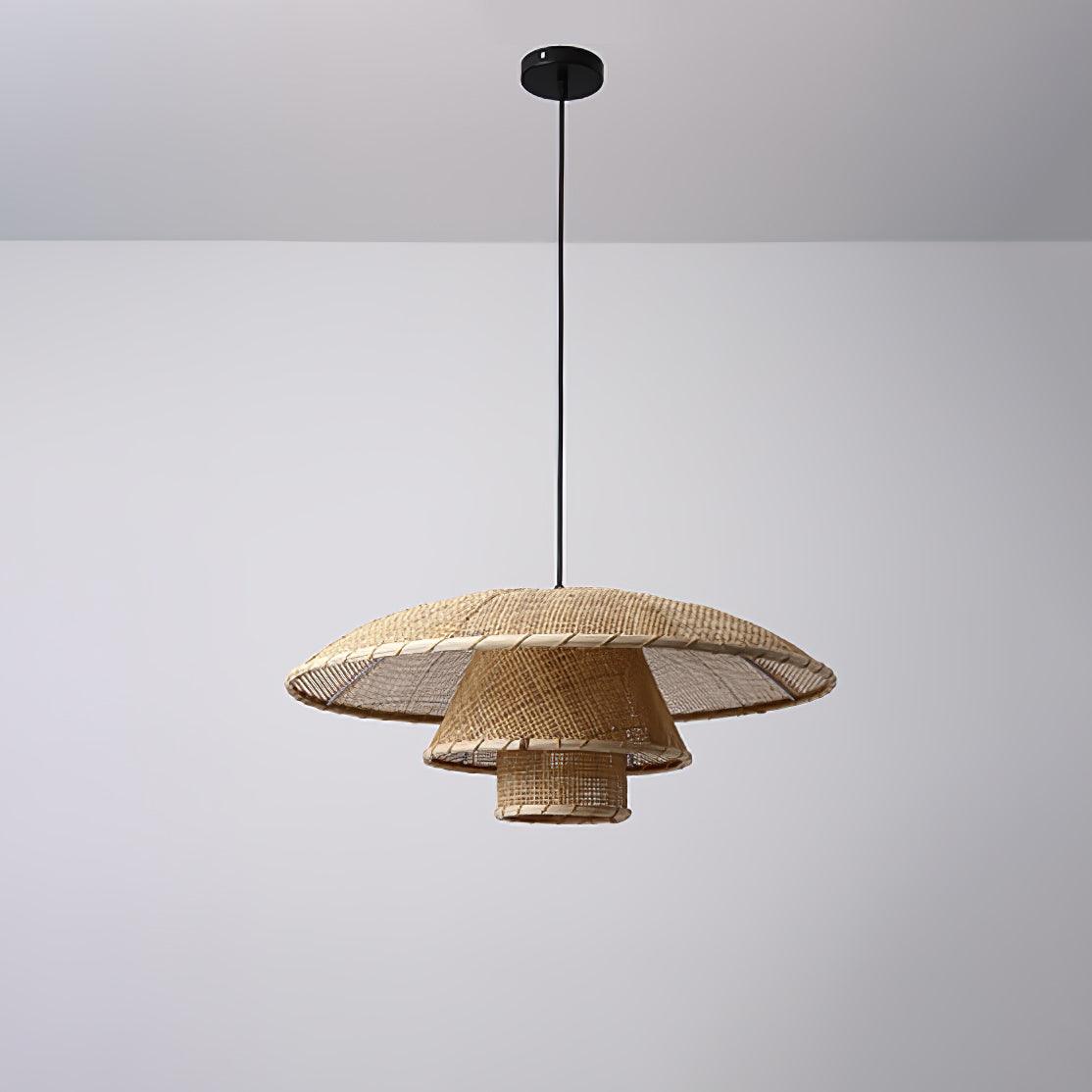 Hat Weave Rattan Pendant Lamp - Image 26