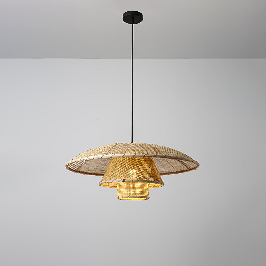 Hat Weave Rattan Pendant Lamp - Image 27