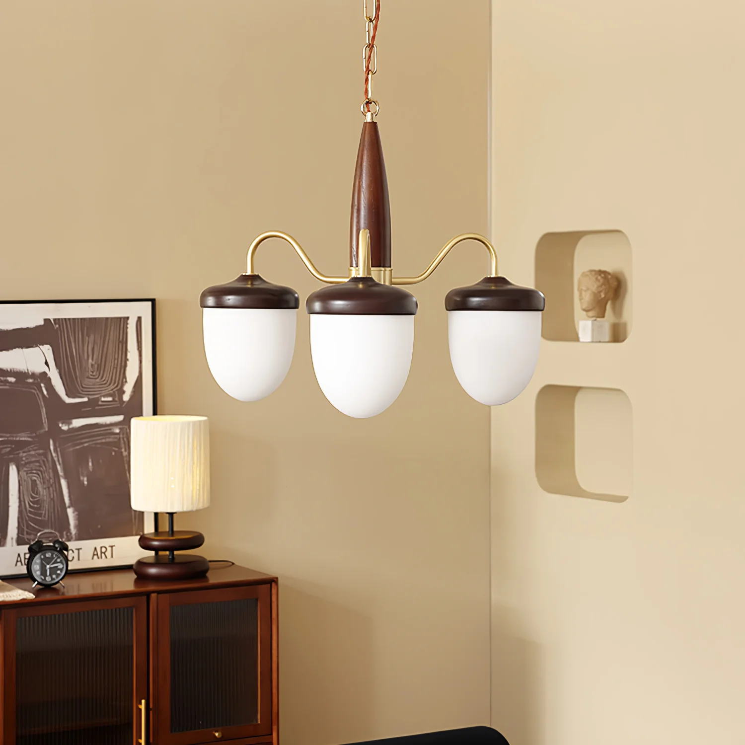 Hazelnut Branch Chandelier - Image 12
