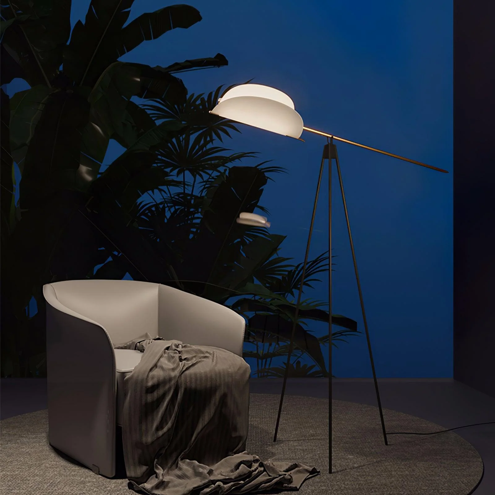 Heart Wing Tripod Floor Lamp - Image 2
