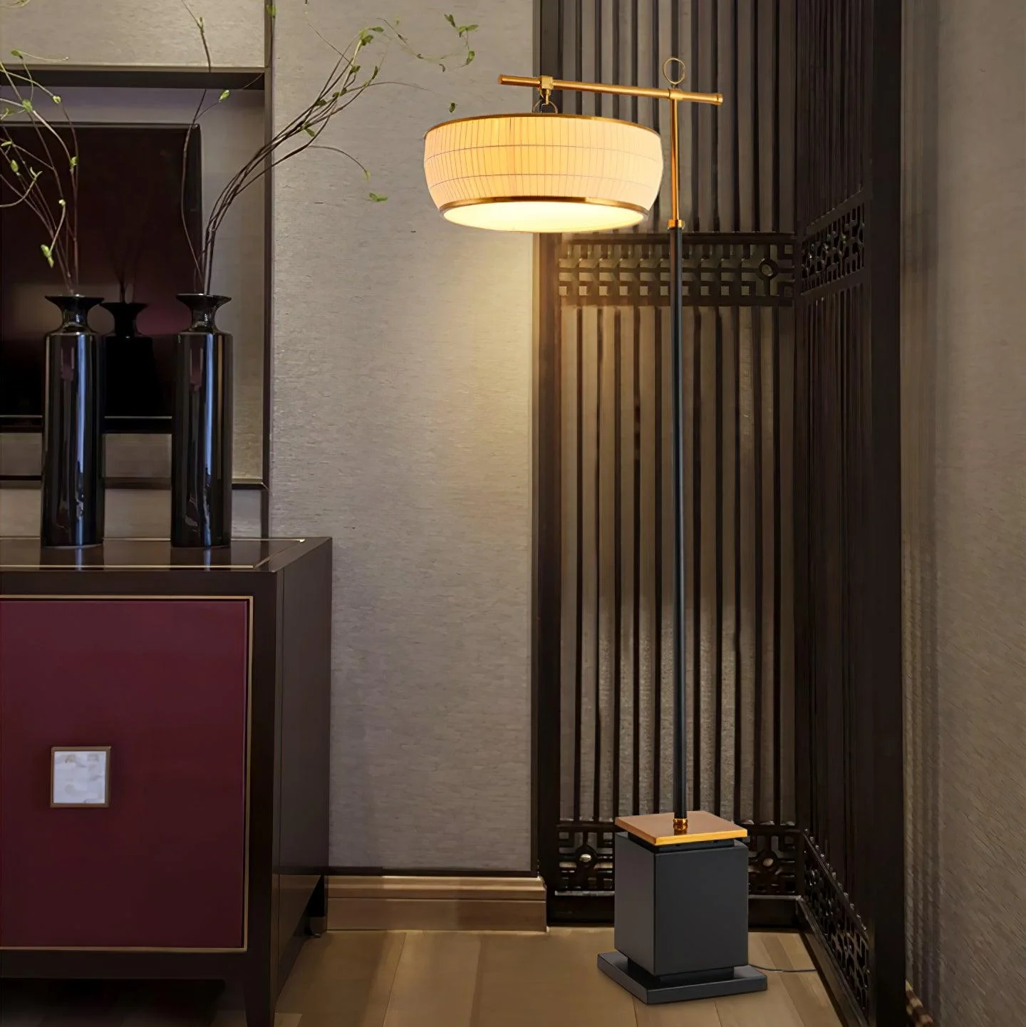 Hejun Fabric Floor Lamp - Image 17