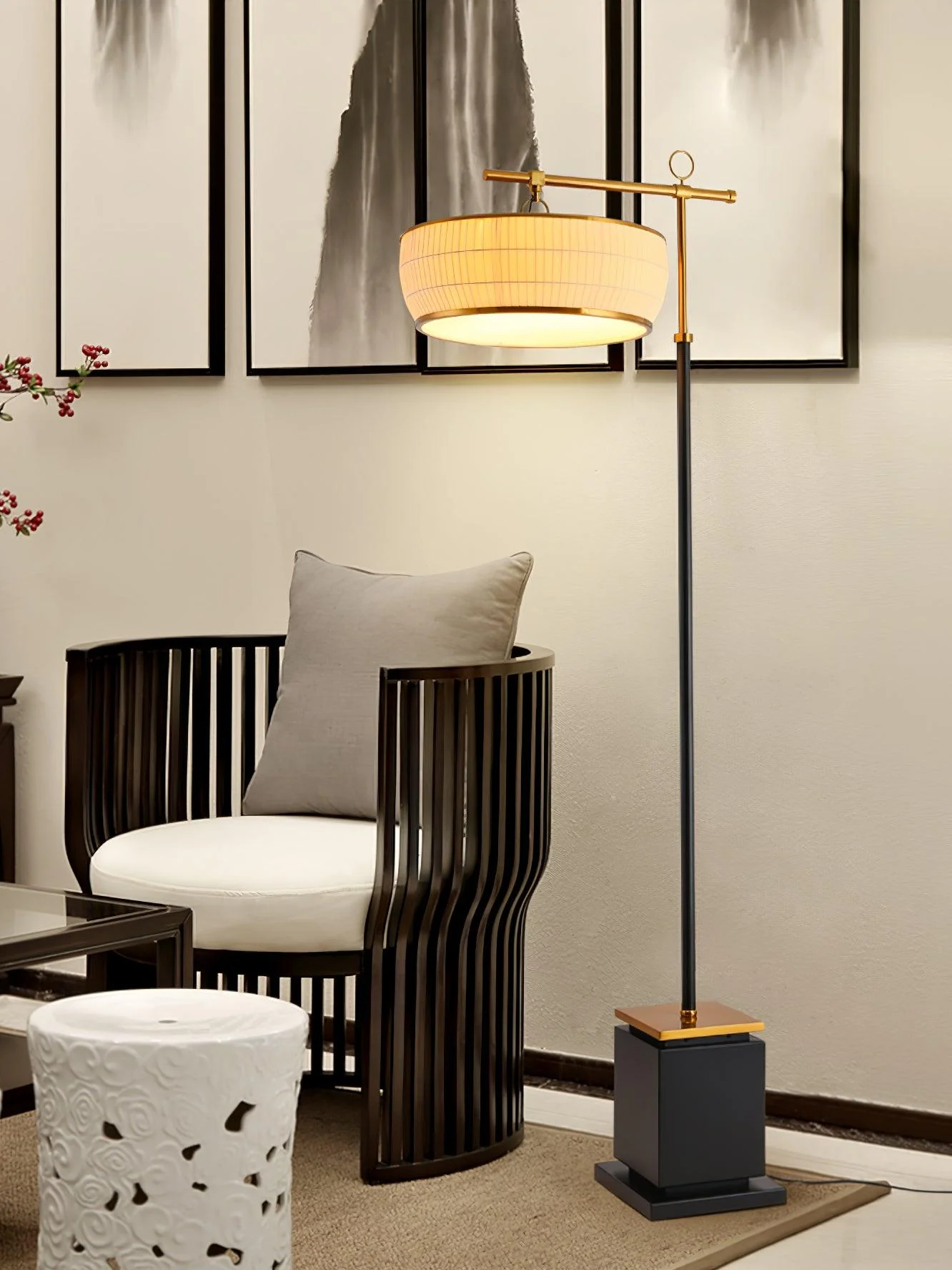 Hejun Fabric Floor Lamp - Image 23