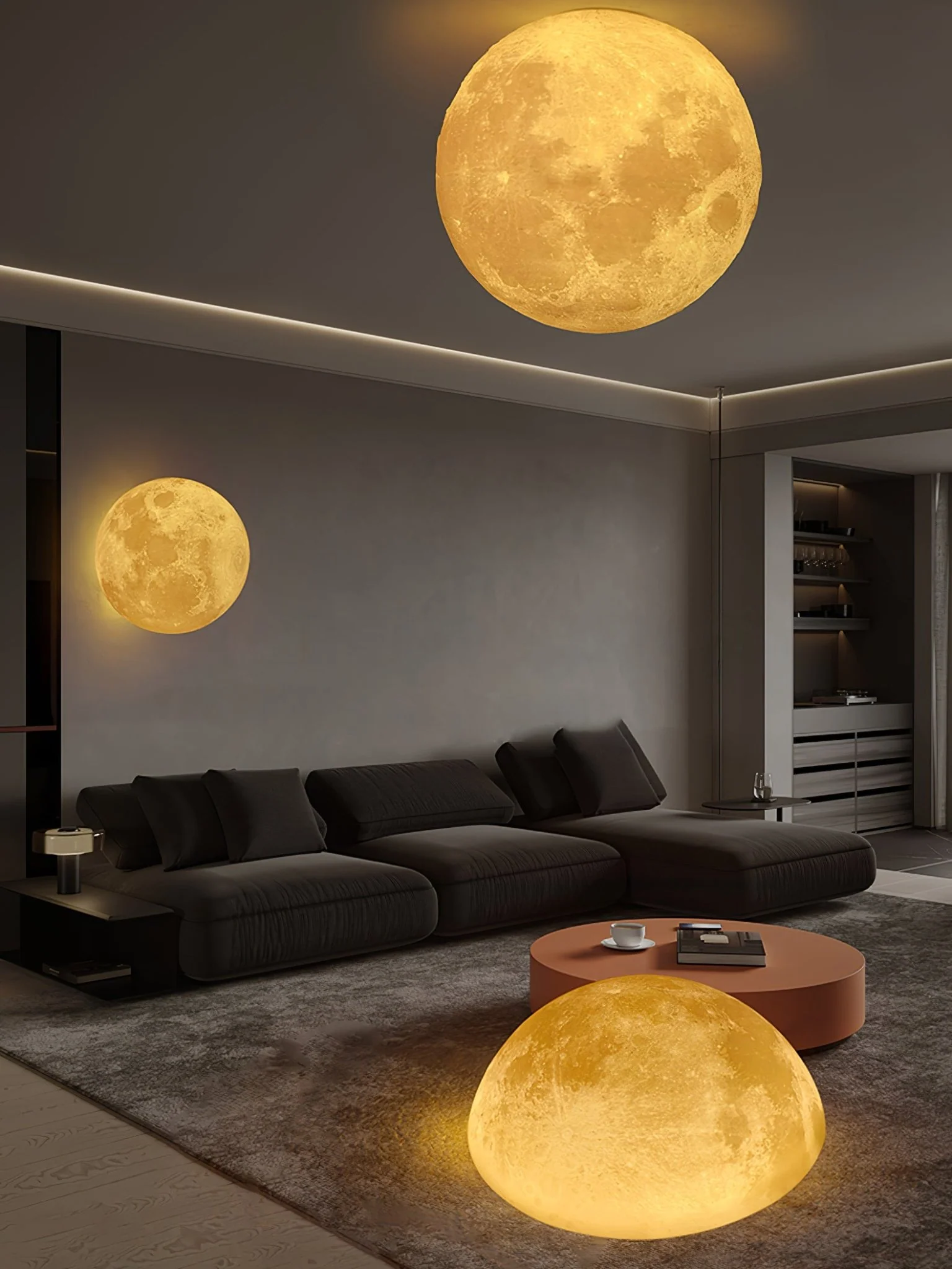 Moon 3D Wall Lamp - Image 4