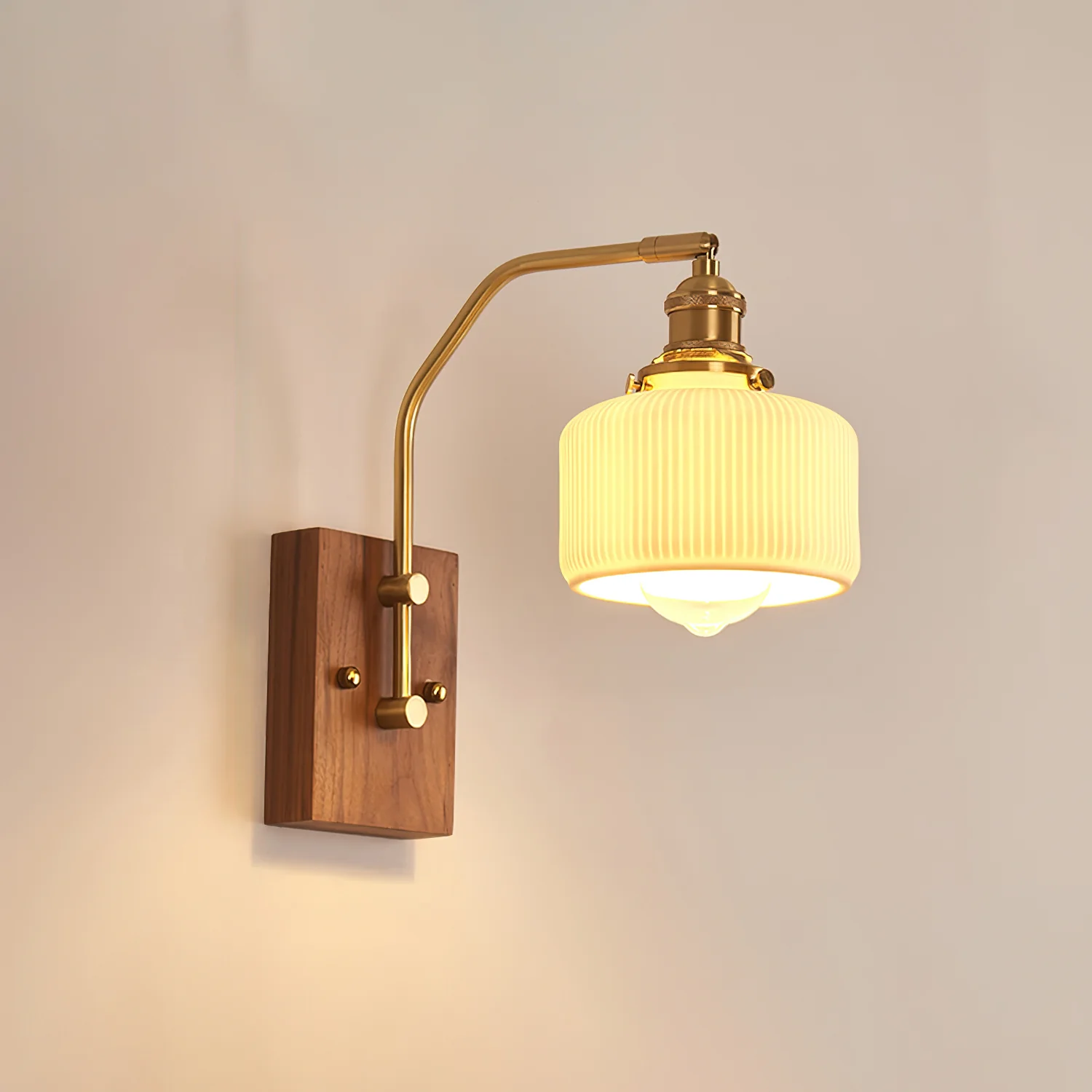 Heritage Walnut Wall Lamp - Image 11