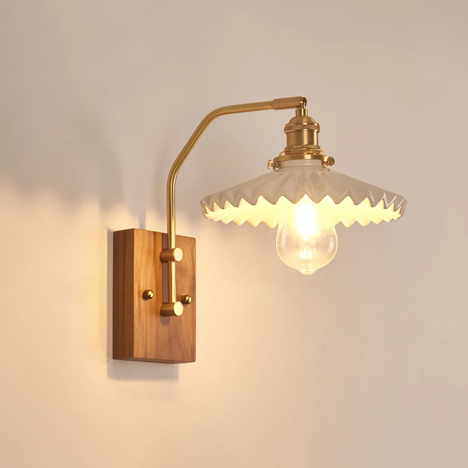 Heritage Walnut Wall Lamp - Image 13