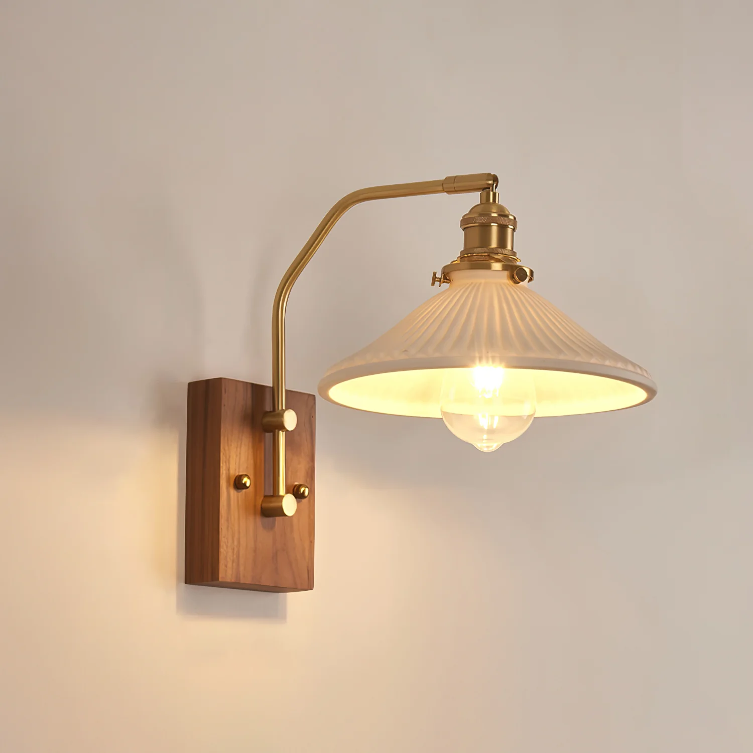 Heritage Walnut Wall Lamp - Image 16