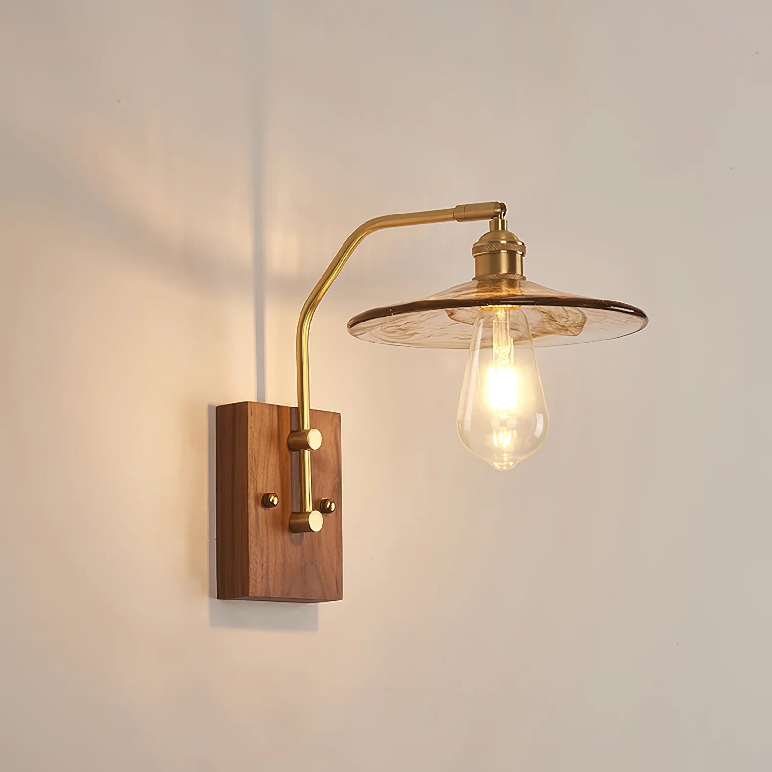 Heritage Walnut Wall Lamp - Image 19