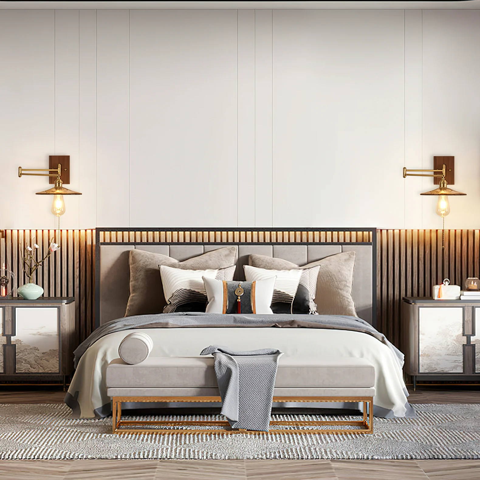 Heritage Walnut Wall Lamp - Image 20