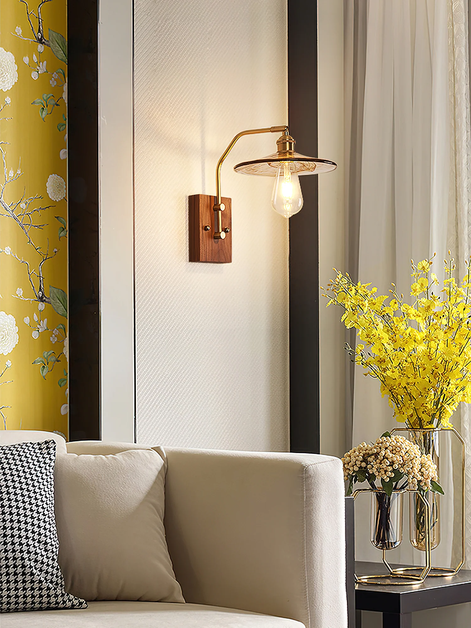 Heritage Walnut Wall Lamp - Image 24
