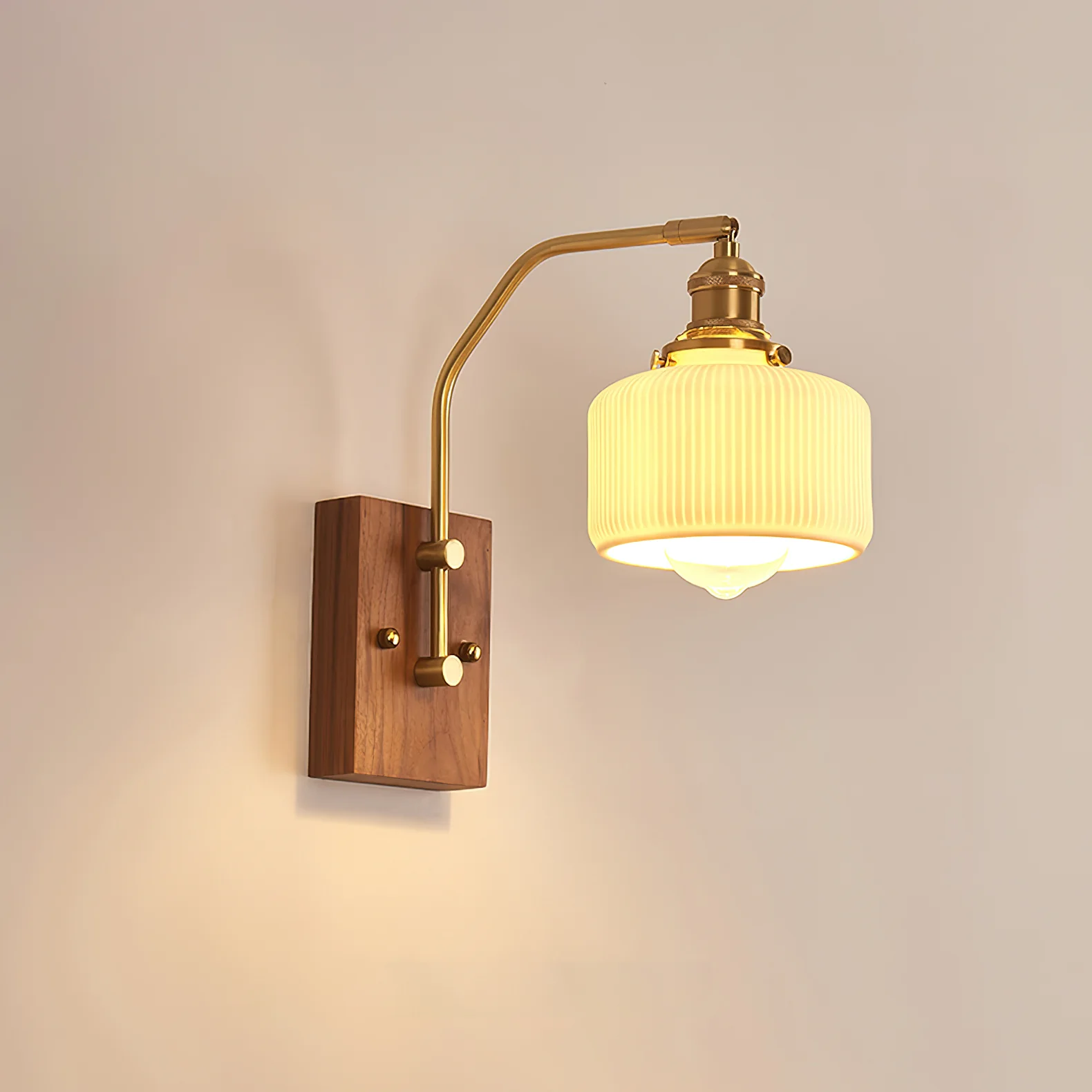 Heritage Walnut Wall Lamp - Image 25