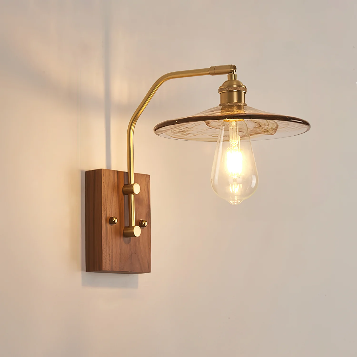 Heritage Walnut Wall Lamp - Image 8
