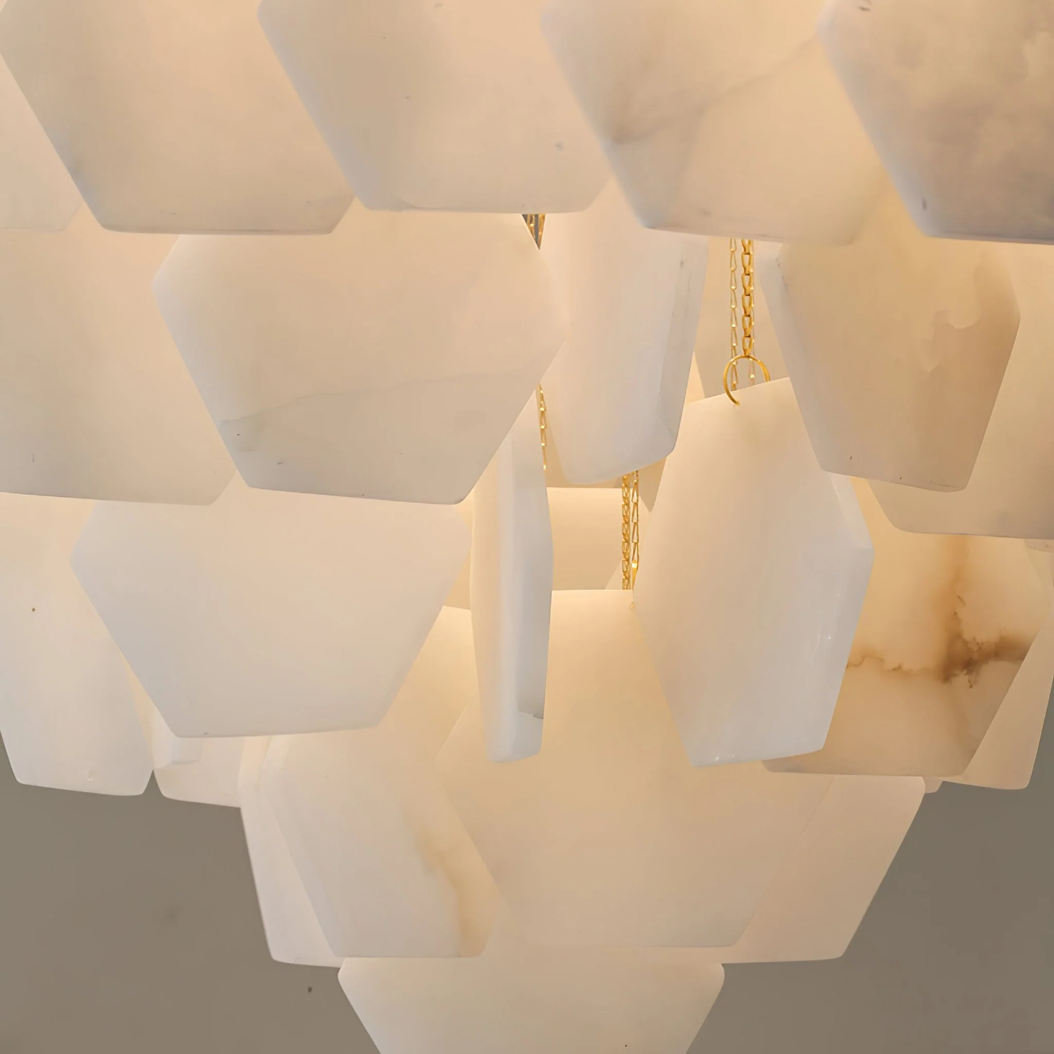 Hexa Alabaster Cascade Chandelier - Image 21