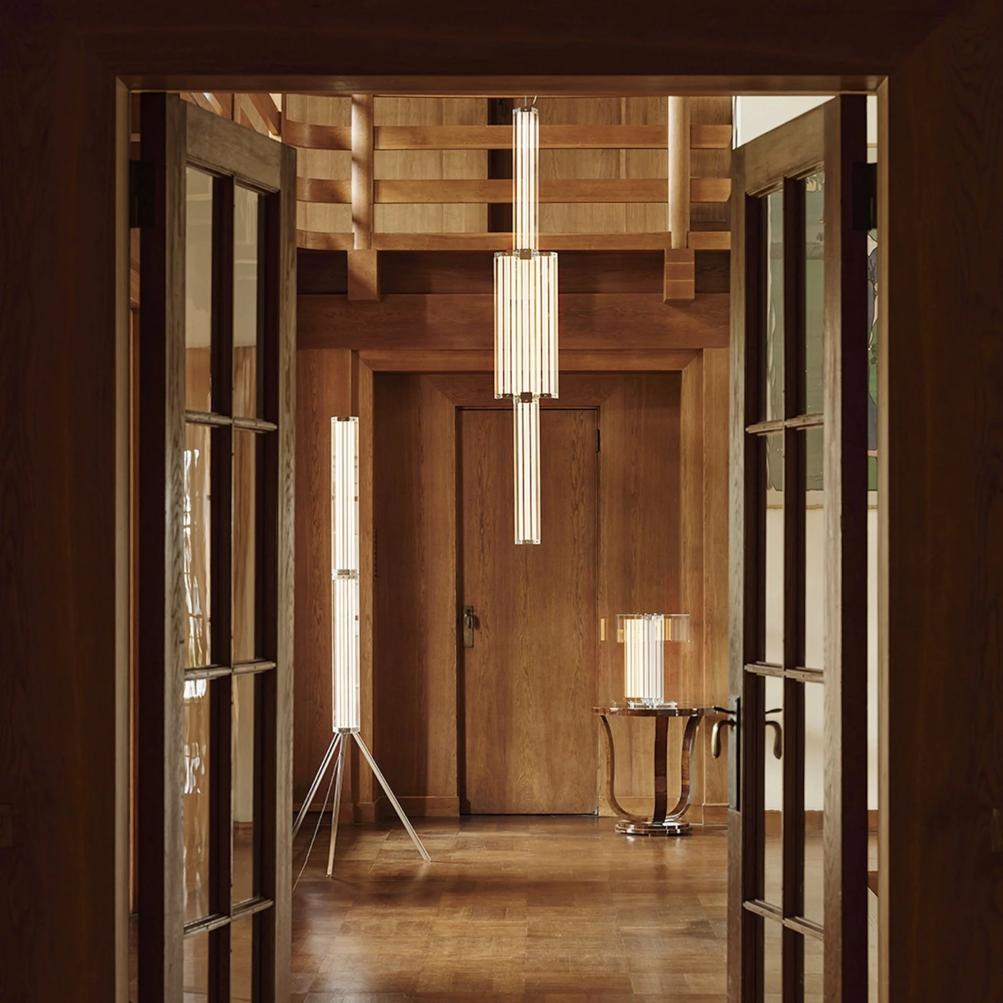Hexagonal Glass Pendant Lamp - Image 9