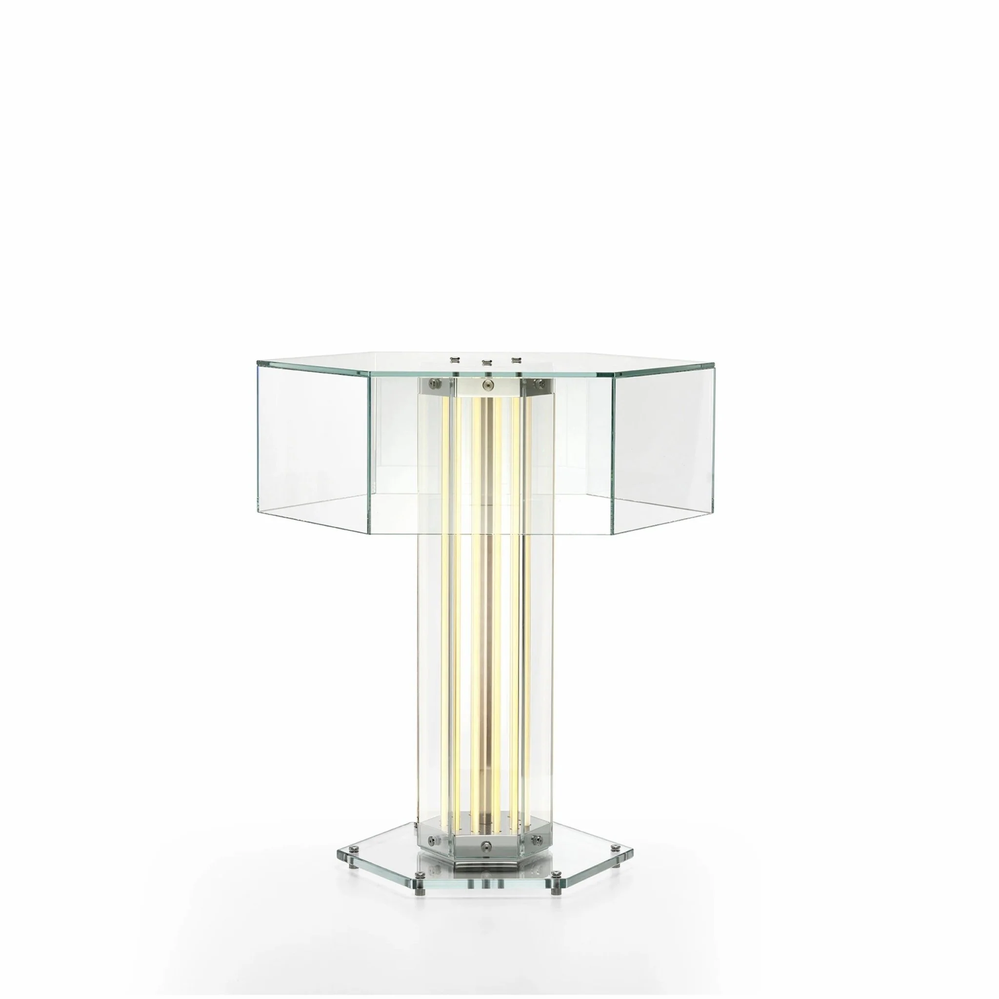 Hexagonal Glass Table Lamp - Image 14