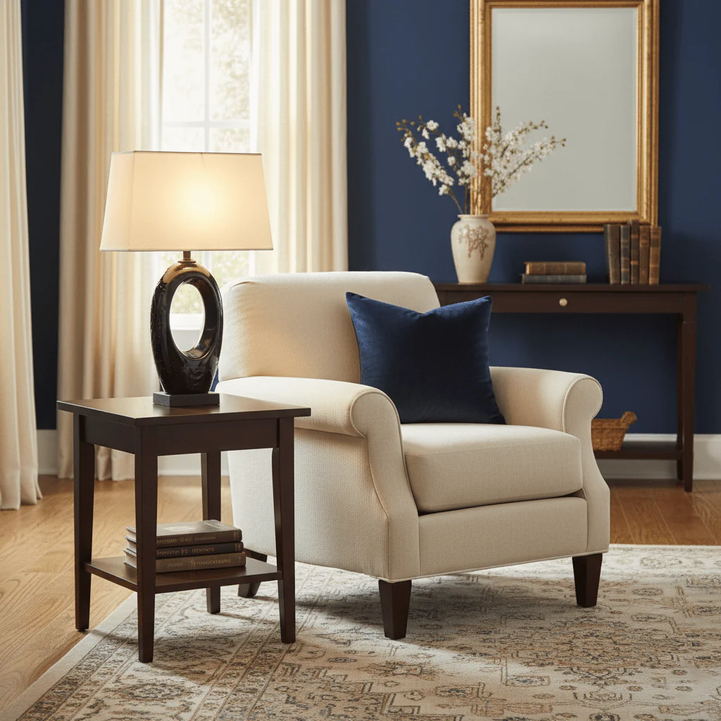 Hollow Oval Ceramic Table Lamp - Image 3