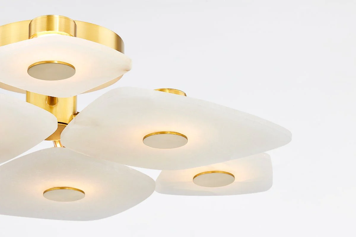 Holmdel Alabaster Ceiling Lamp - Image 17