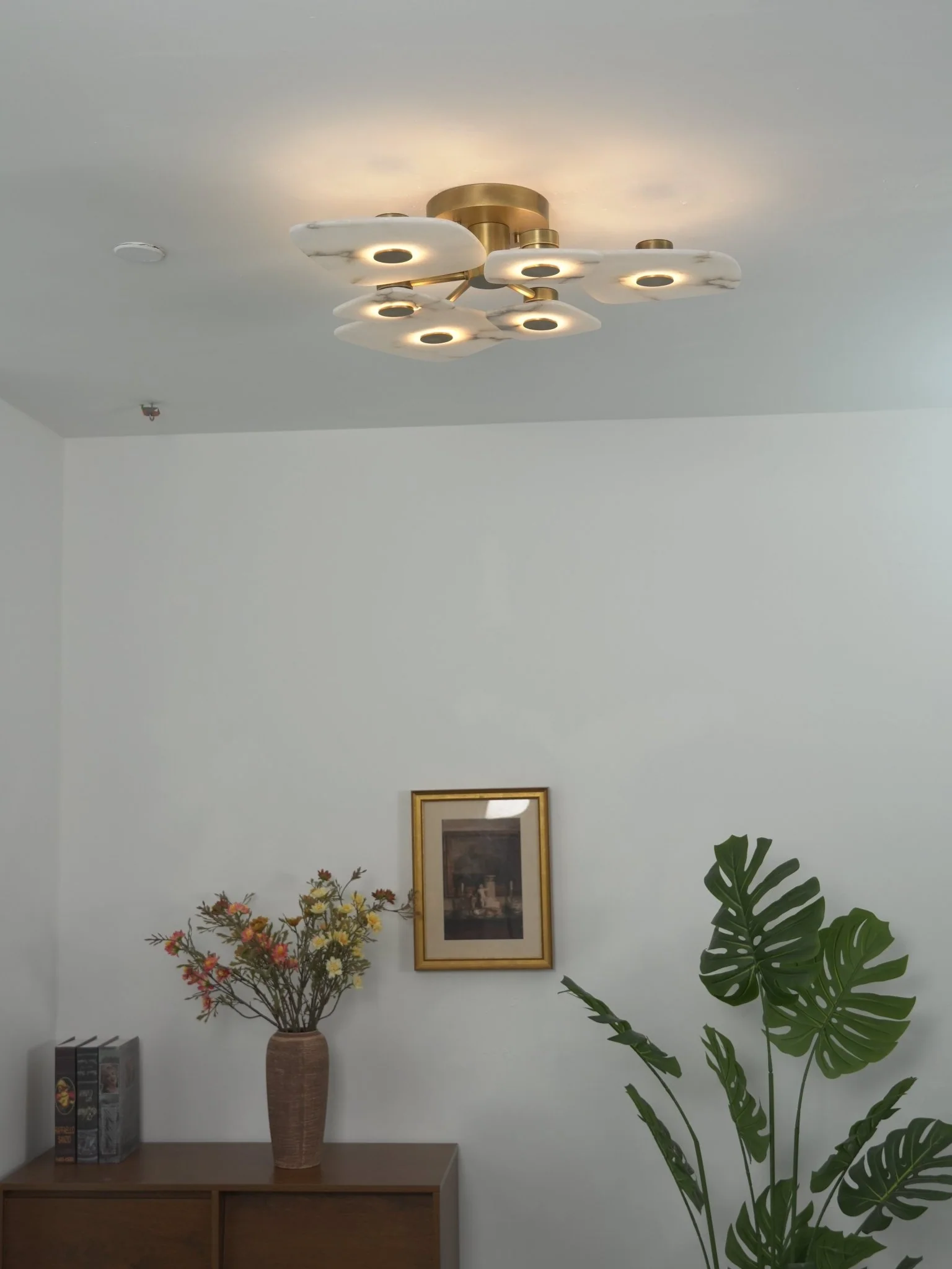 Holmdel Alabaster Ceiling Lamp - Image 20