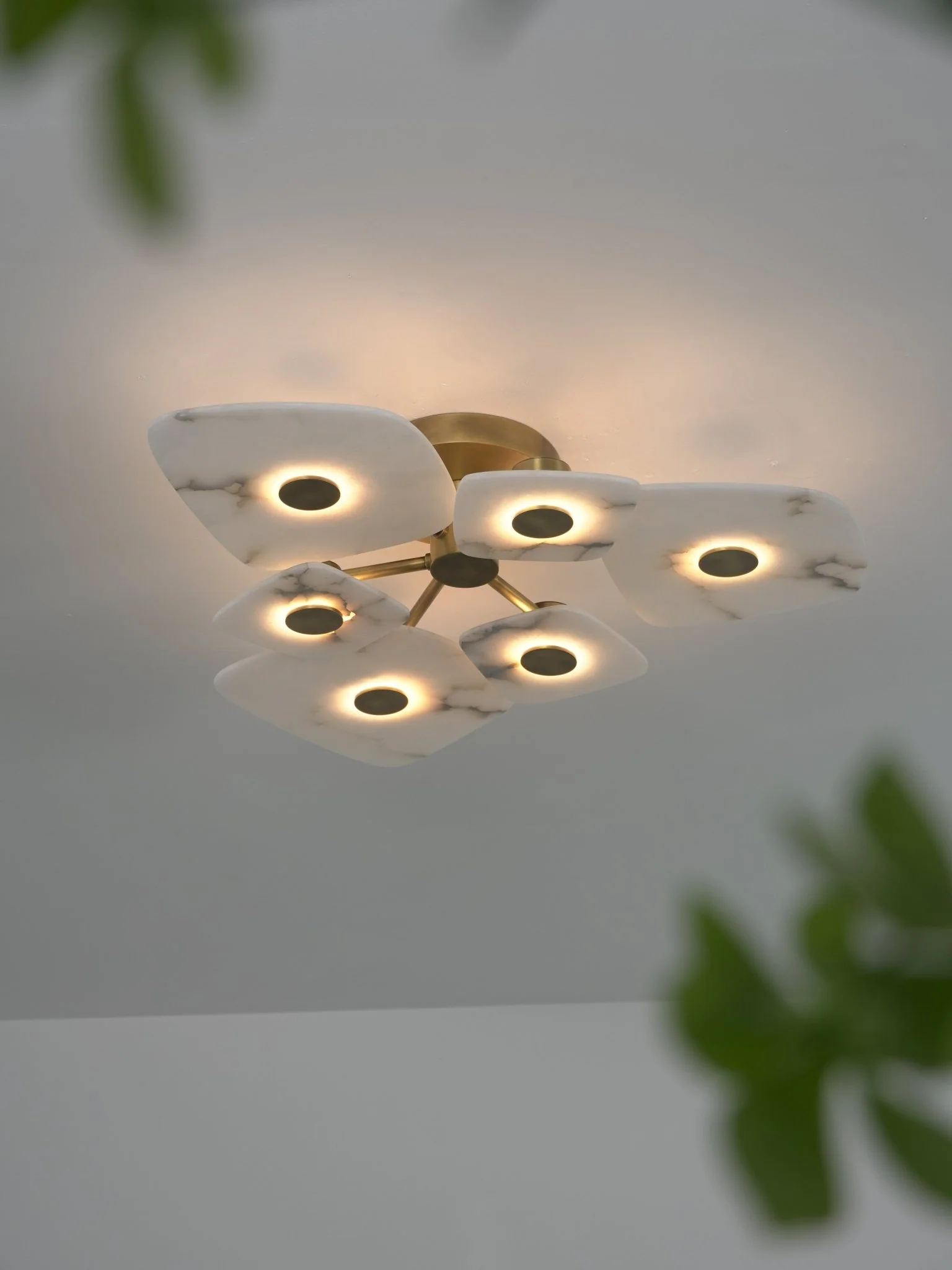 Holmdel Alabaster Ceiling Lamp - Image 21