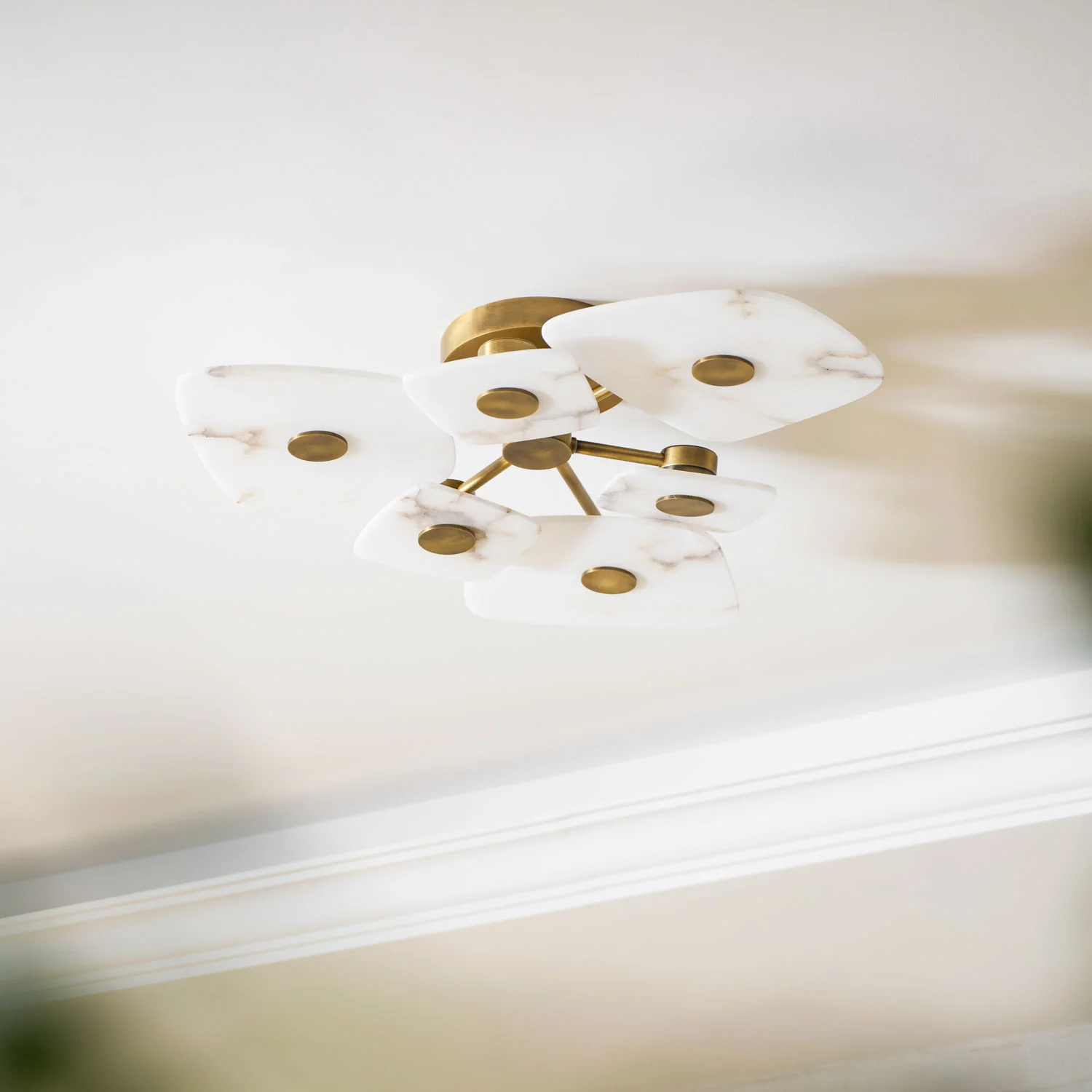 Holmdel Alabaster Ceiling Lamp - Image 24