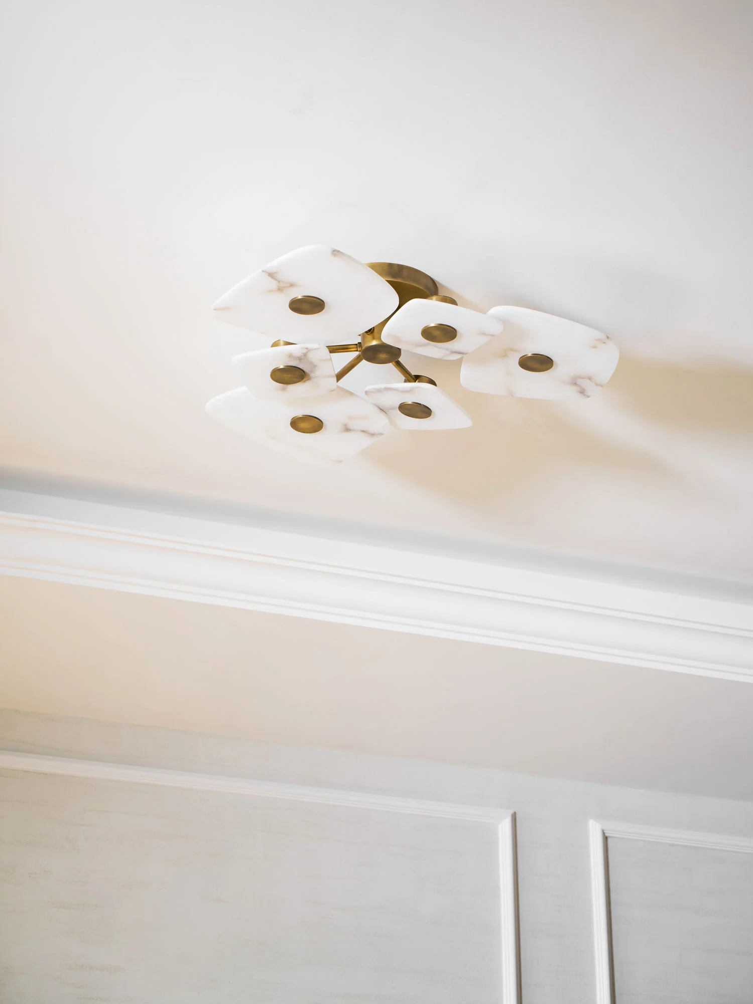 Holmdel Alabaster Ceiling Lamp - Image 28