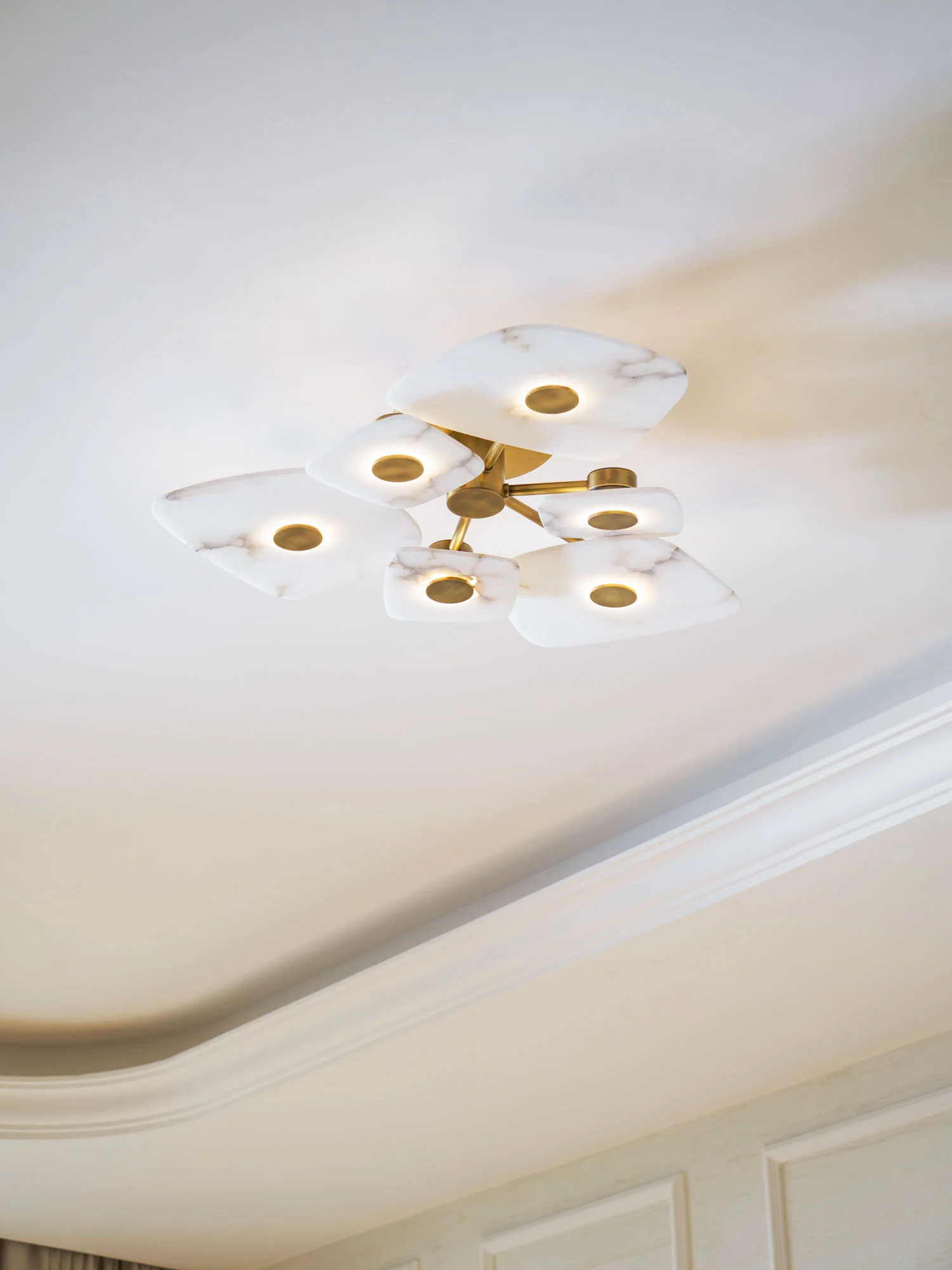 Holmdel Alabaster Ceiling Lamp - Image 29