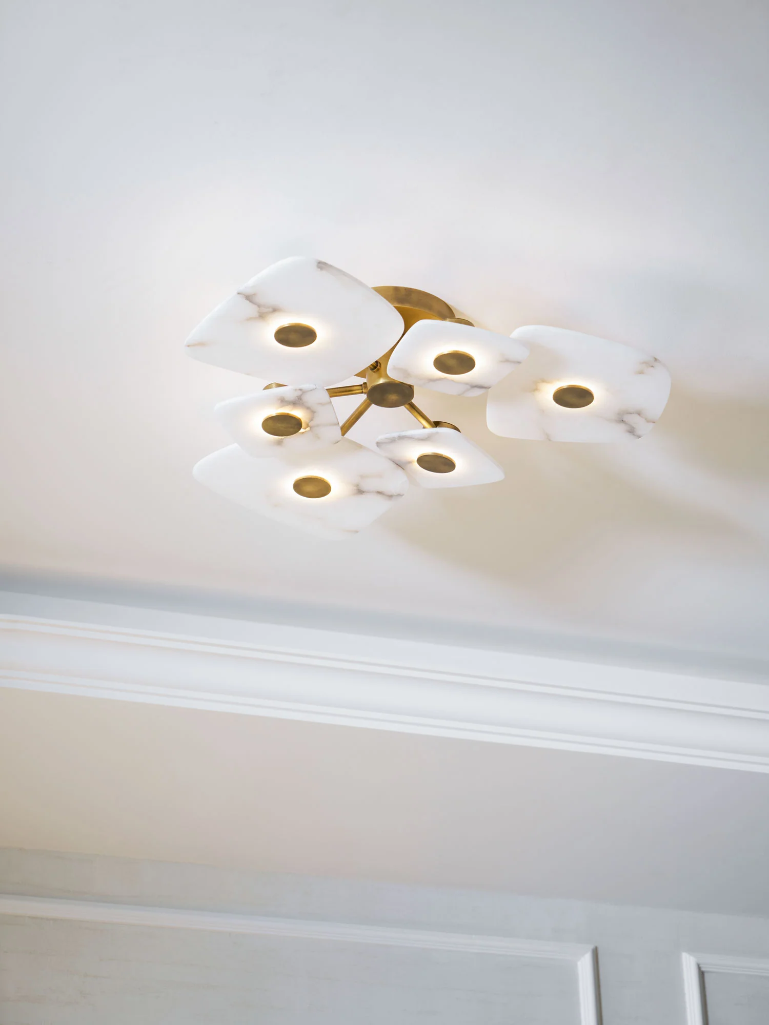 Holmdel Alabaster Ceiling Lamp - Image 31